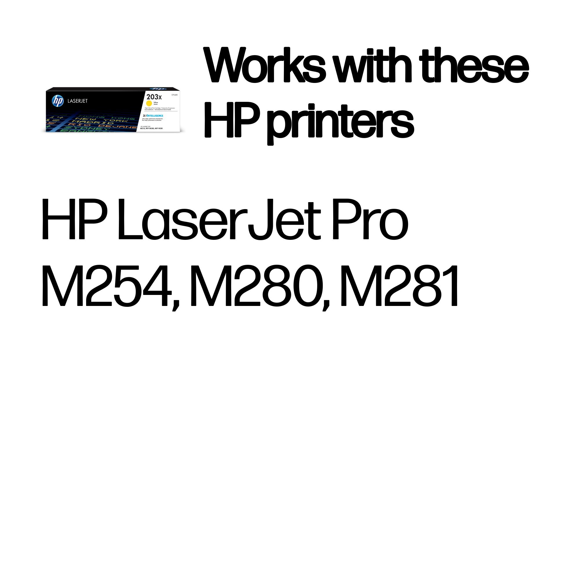 HP 203X - Hohe Ergiebigkeit - Gelb - Original - LaserJet - Tonerpatrone (CF542X), Ansicht 3