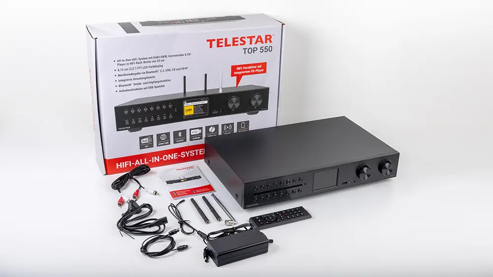 Telestar TOP 550 Schwarz Multifunktionsradios HiFi-Baustei, Ansicht 4