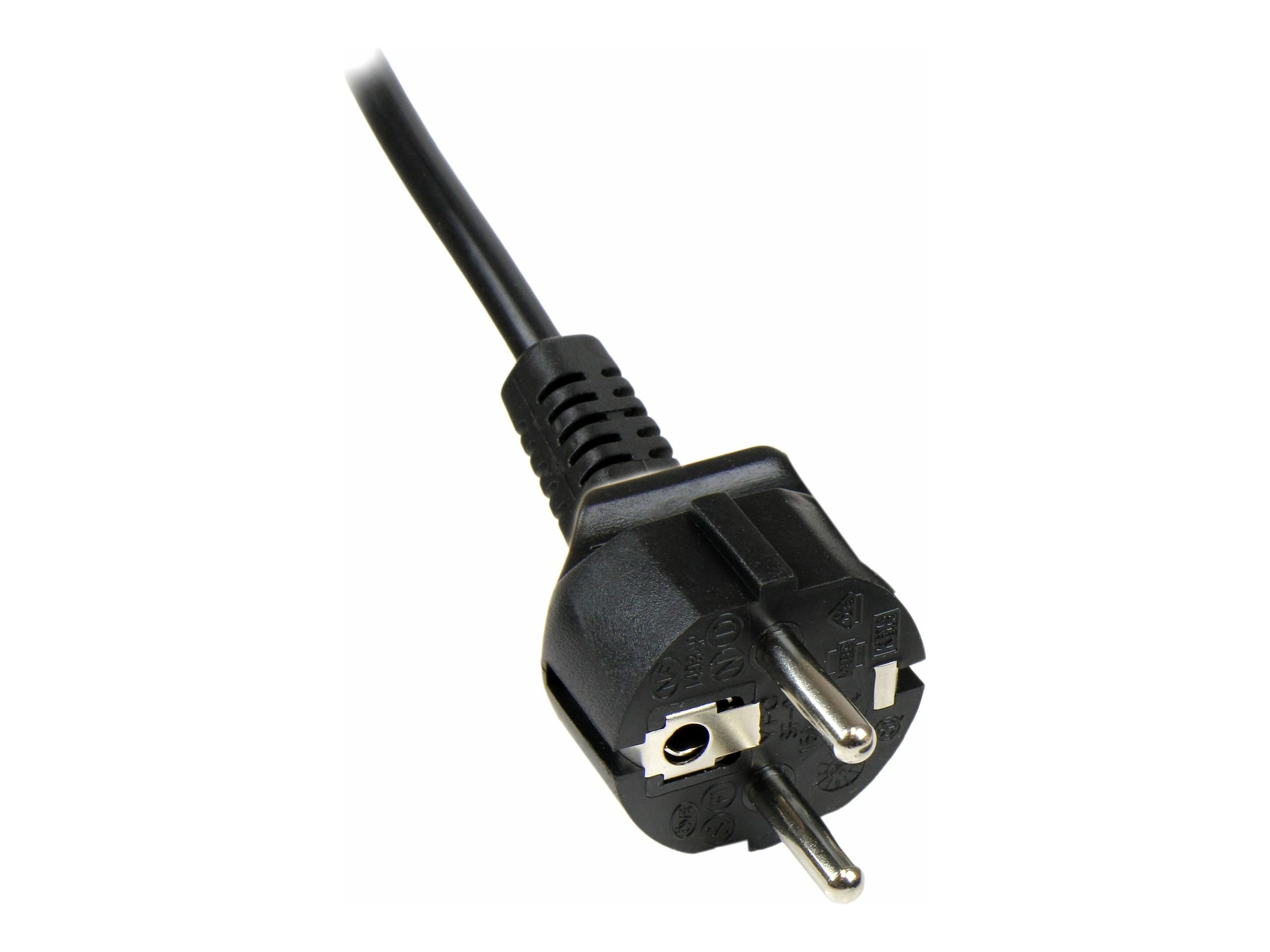 StarTech.com 3 m Laptop Stromkabel, EU Schuko auf C5 Stecker, 2.5A 250V - Stromkabel - power CEE 7/7 (S)