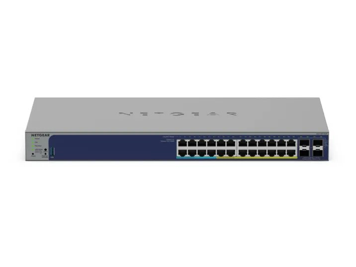 Netgear Smart GS728TXUP - V3 - Switch - L3 Lite - Smart - 24 x 10/100/1000 (PoE++), Ansicht 2