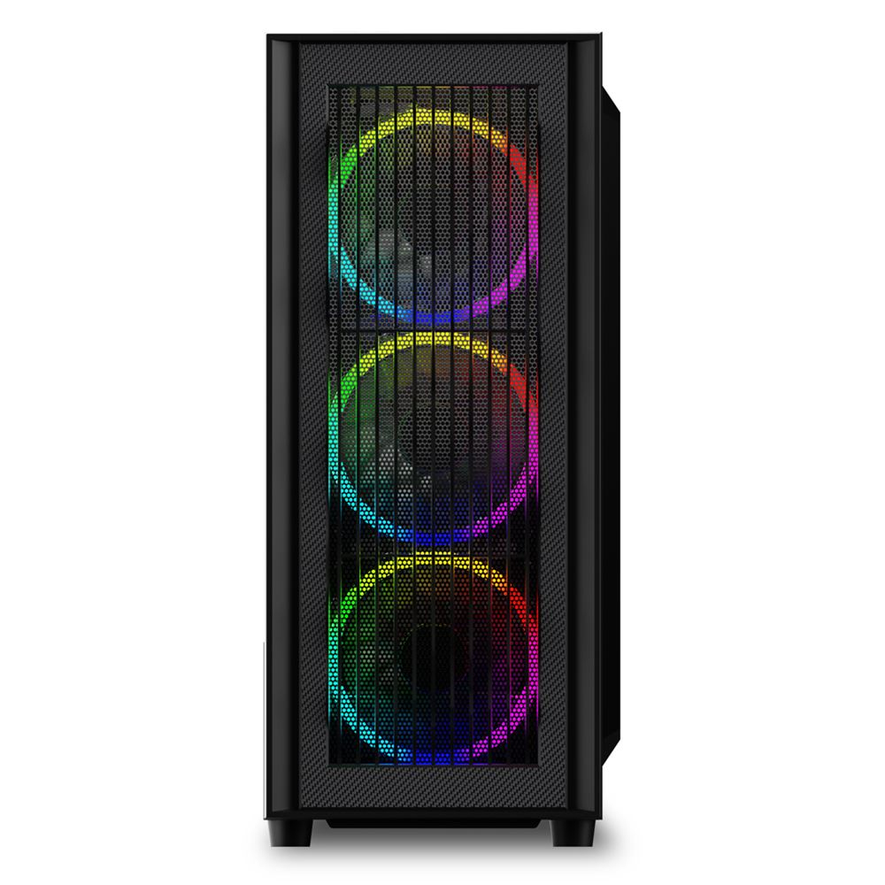 Sharkoon RGB Wave - Tower - ATX - Seitenteil mit Fenster (gehärtetes Glas), Ansicht 3
