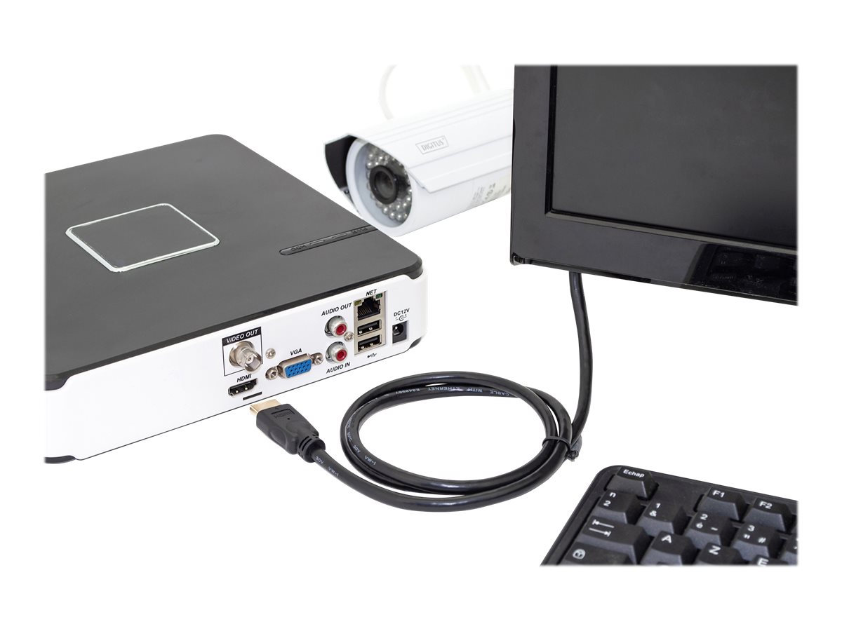 DIGITUS HDMI Premium High Speed mit Ethernet Anschlusskabel