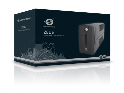 Conceptronic Zeus 01E - USV - Wechselstrom 220-240 V, Ansicht 3