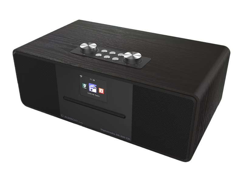 Albrecht DR 690 CD Hybridradio mit Bluetooth und CD-Player Schwarz