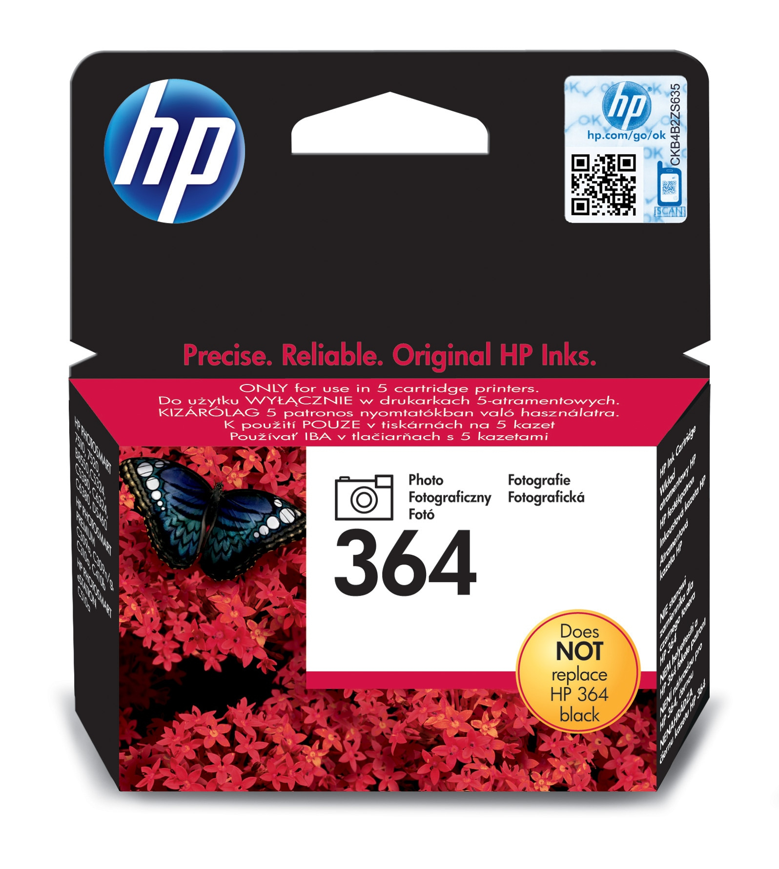 HP 364 - Original - Tinte auf Pigmentbasis - Schwarz - HP - HP Photosmart B8550 - HP Photosmart C5324 - HP Photosmart C5380 - HP Photosmart C6324 - HP Photosmart... - 1 Stück(e)