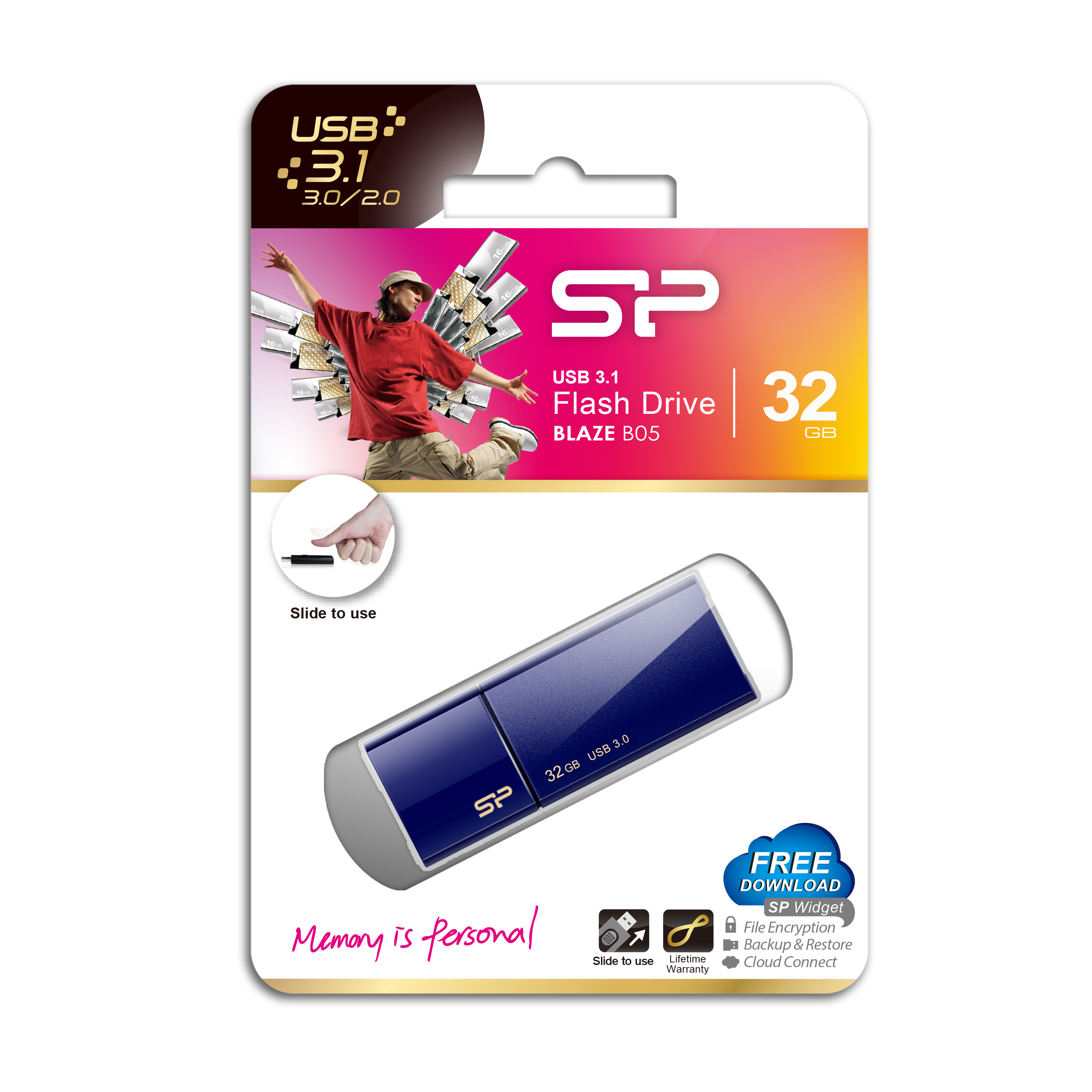 Silicon Power Blaze B05 - USB-Flash-Laufwerk, Ansicht 2
