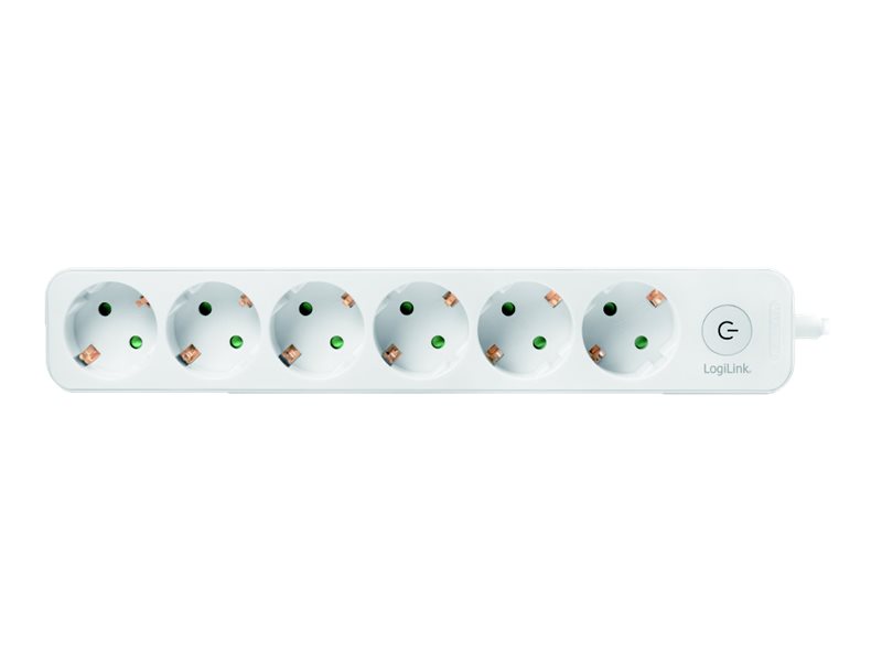 LogiLink Steckdosenleiste - Wechselstrom 250 V - 3680 Watt - Eingabe, Eingang Stromversorgung, Ansicht 4