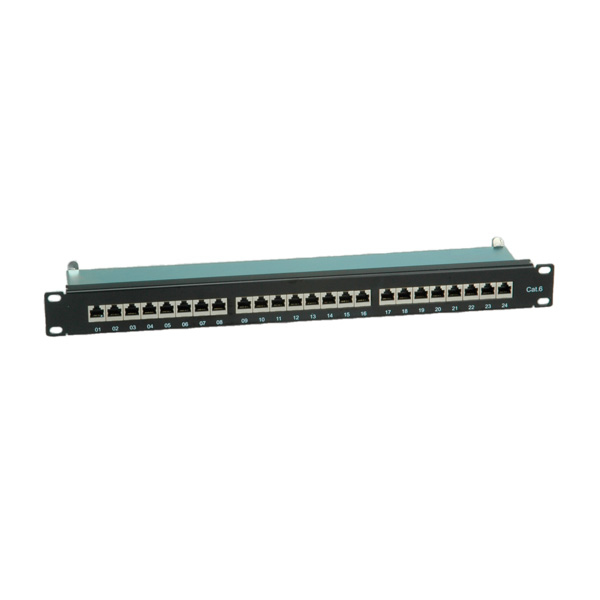 VALUE Roline Value - Patch Panel - CAT 6 - STP - RJ-45 X 24 - Schwarz - 48.3 cm (19), Ansicht 2