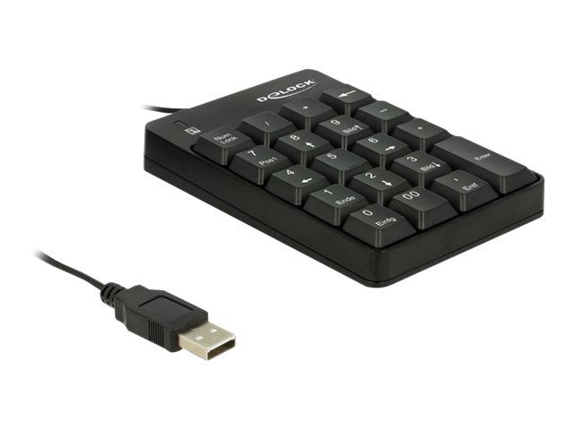 Delock Tastenfeld - USB - Schwarz - Einzelhandel (12481)