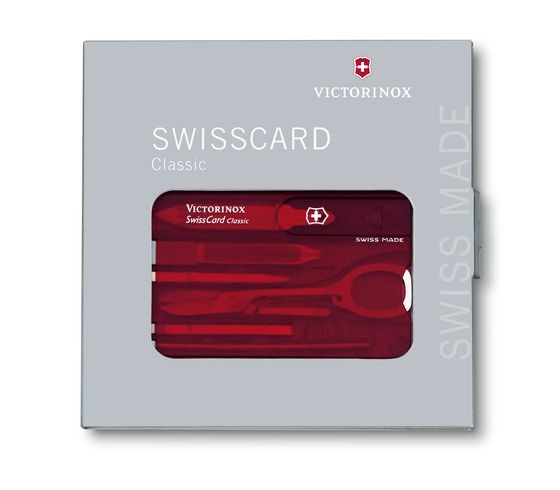 Victorinox SwissCard Classic - Rot - Transparent - ABS Synthetik - 82 mm - 4,5 mm - 26 g, Ansicht 2