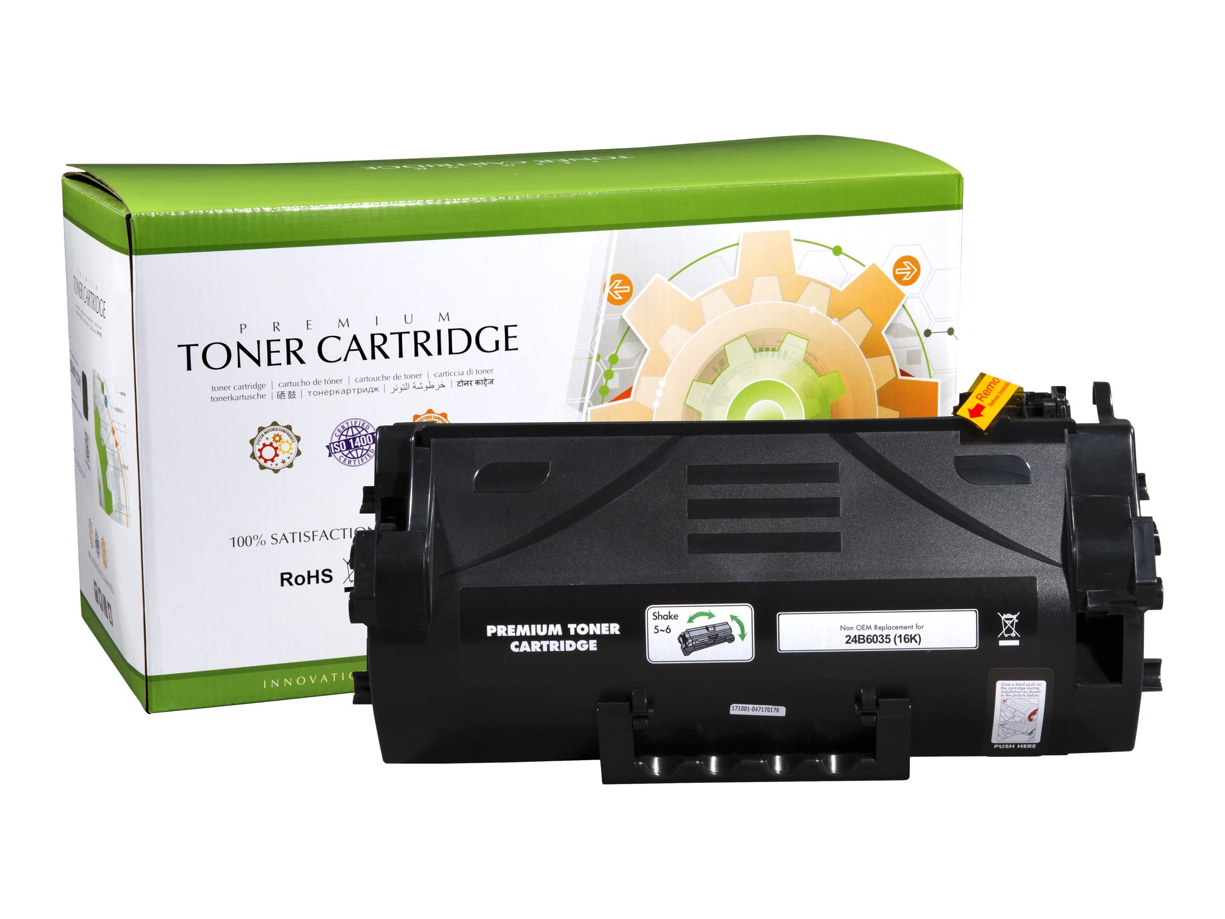 Static Control Schwarz - kompatibel - Tonerpatrone (Alternative zu: Lexmark 24B6035)