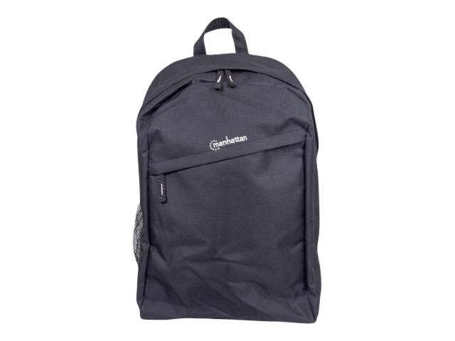 Manhattan Knappack Backpack 15.6", Lightweight, Internal Laptop Sleeve, Accessories Pocket, Padded Adjustable Shoulder Straps, Water Bottle Holder, Black, Three Year Warranty - Notebook-Rucksack - 39.6 cm (15.6")