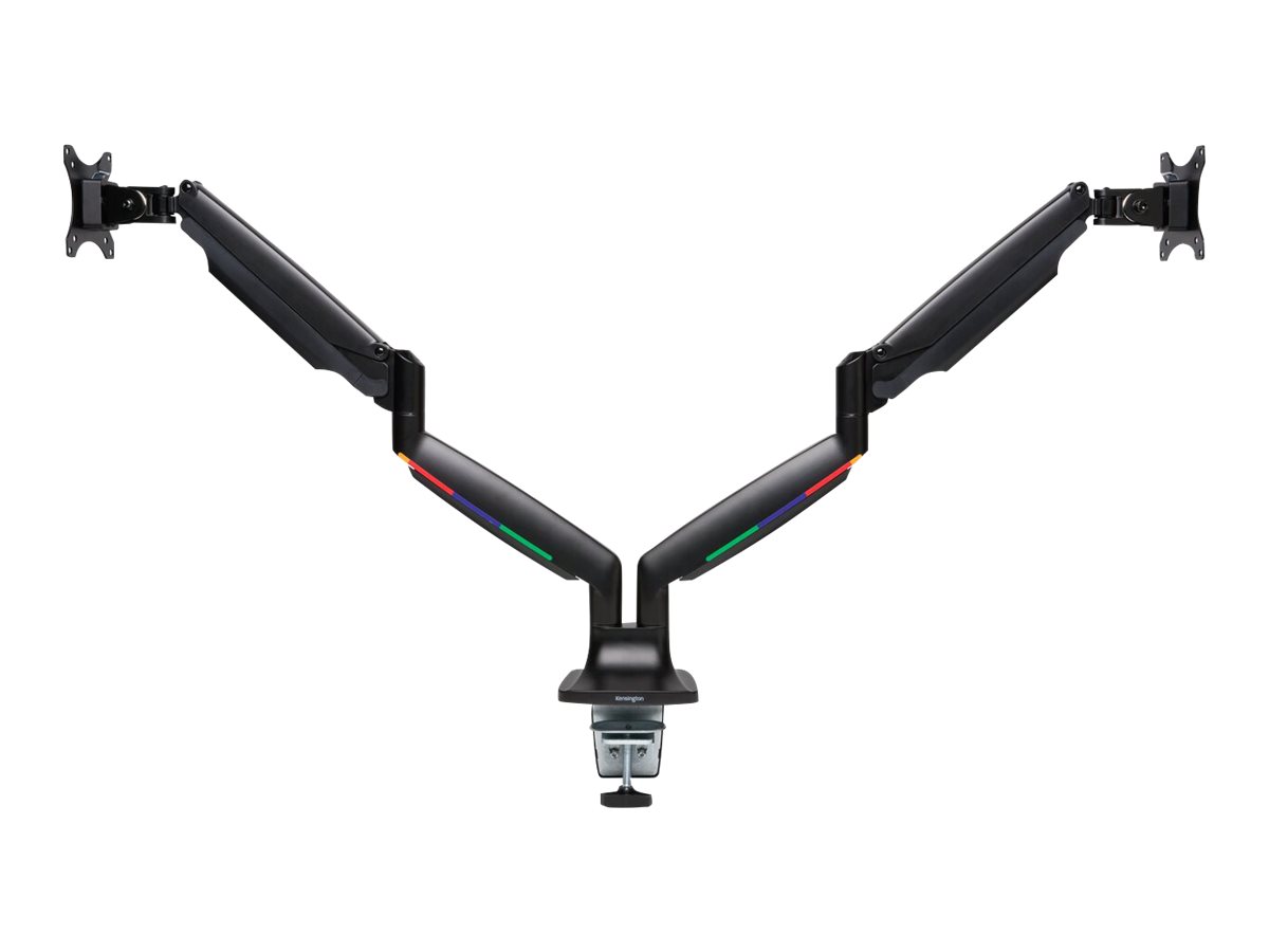 Kensington SmartFit One-Touch Height Adjustable Dual Monitor Arm - Befestigungskit - einstellbarer Arm - für 2 Monitore - Aluminium, Kunststoff, Stahl - Bildschirmgröße: 33-86.4 cm (13"-34")