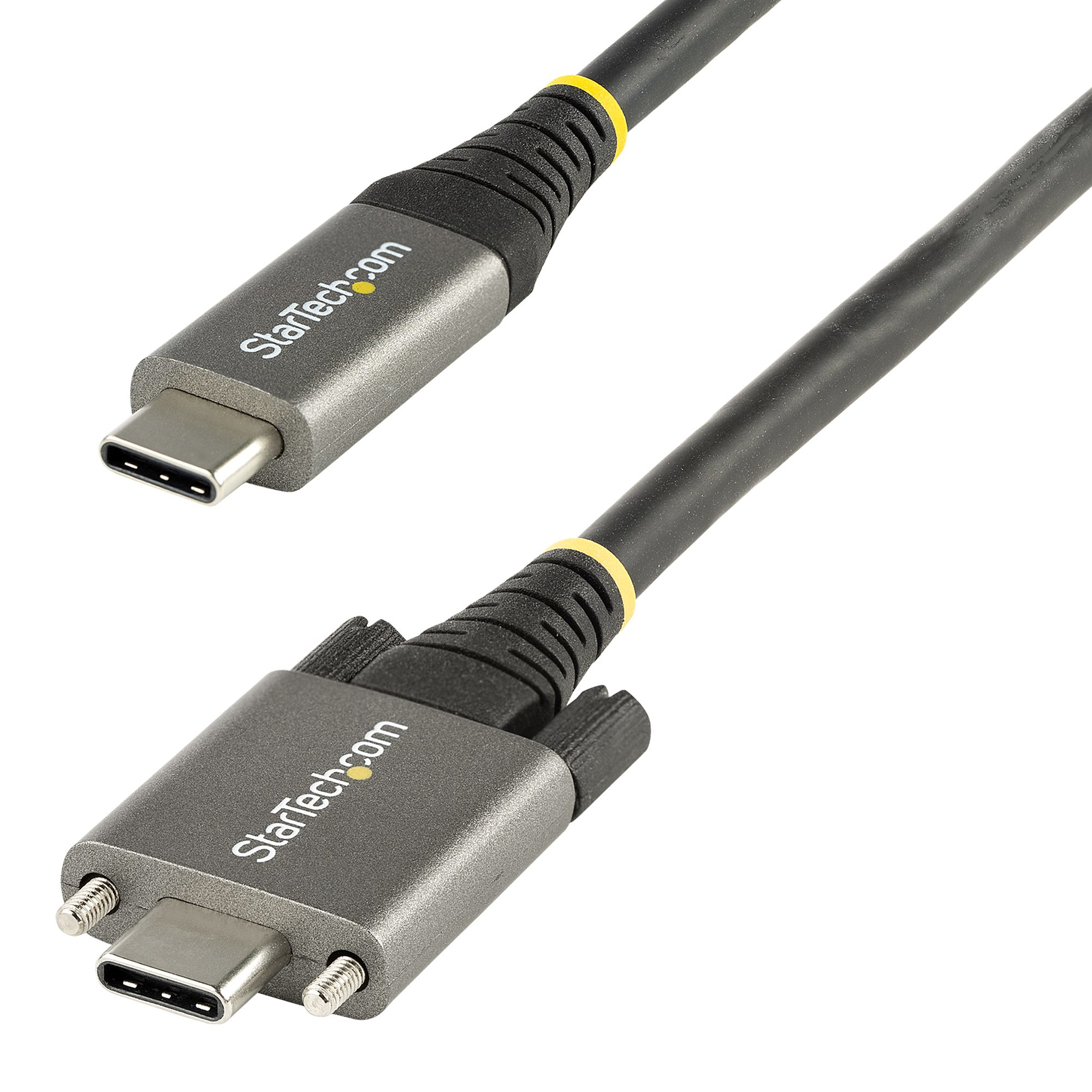 StarTech.com 1m USB-C Kabel mit Schraubensicherung 10Gbit/s - USB 3.1/3.2 Gen 2 Typ-C Kabel - 100W (5A), Ansicht 2