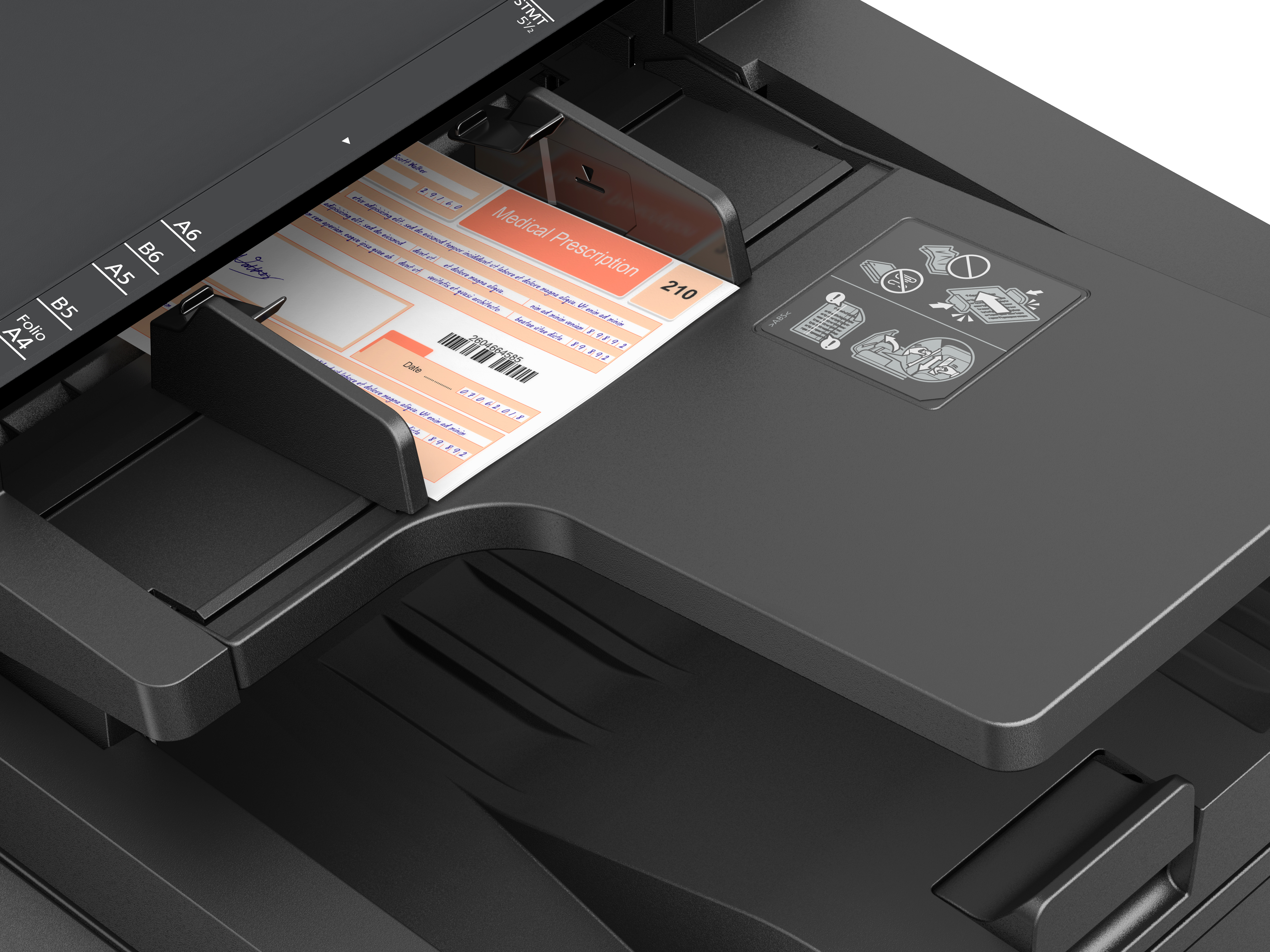 Kyocera ECOSYS MA5500ifx - Laser - Monodruck - 1200 x 1200 DPI - A4 - Direktdruck - Schwarz - Weiß, Ansicht 4