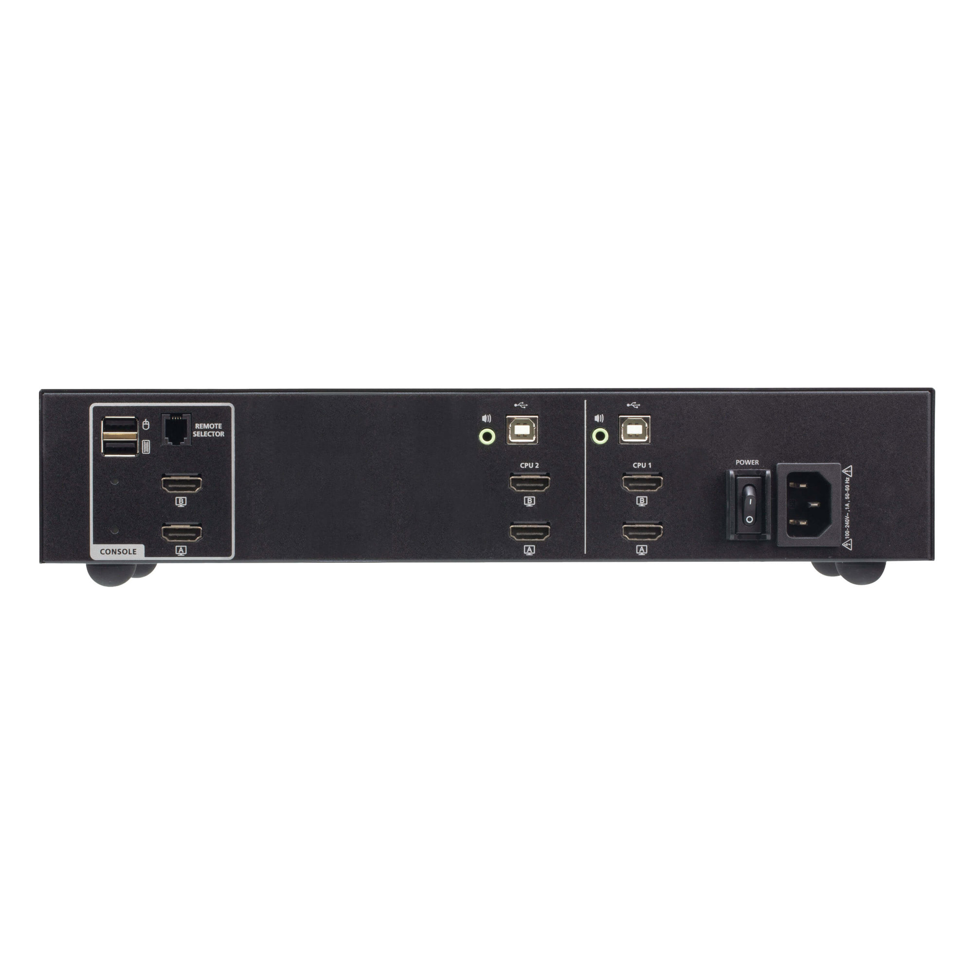 ATEN CS1142H4 4K HDMI Secure KVM Dual Display PSD PP v4.0 - KVM-Umschalter - 2-Port, Ansicht 4