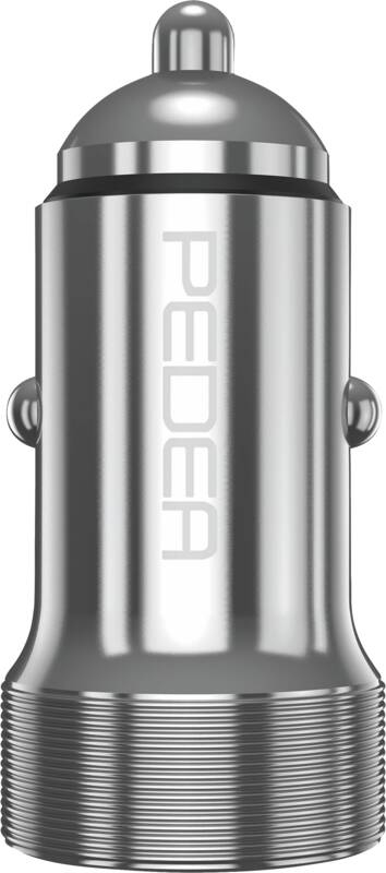 PEDEA KFZ-SchnelladegerätDual für USB Typ A/C silb 60040110 - Netzteil - 20.000 W, Ansicht 4