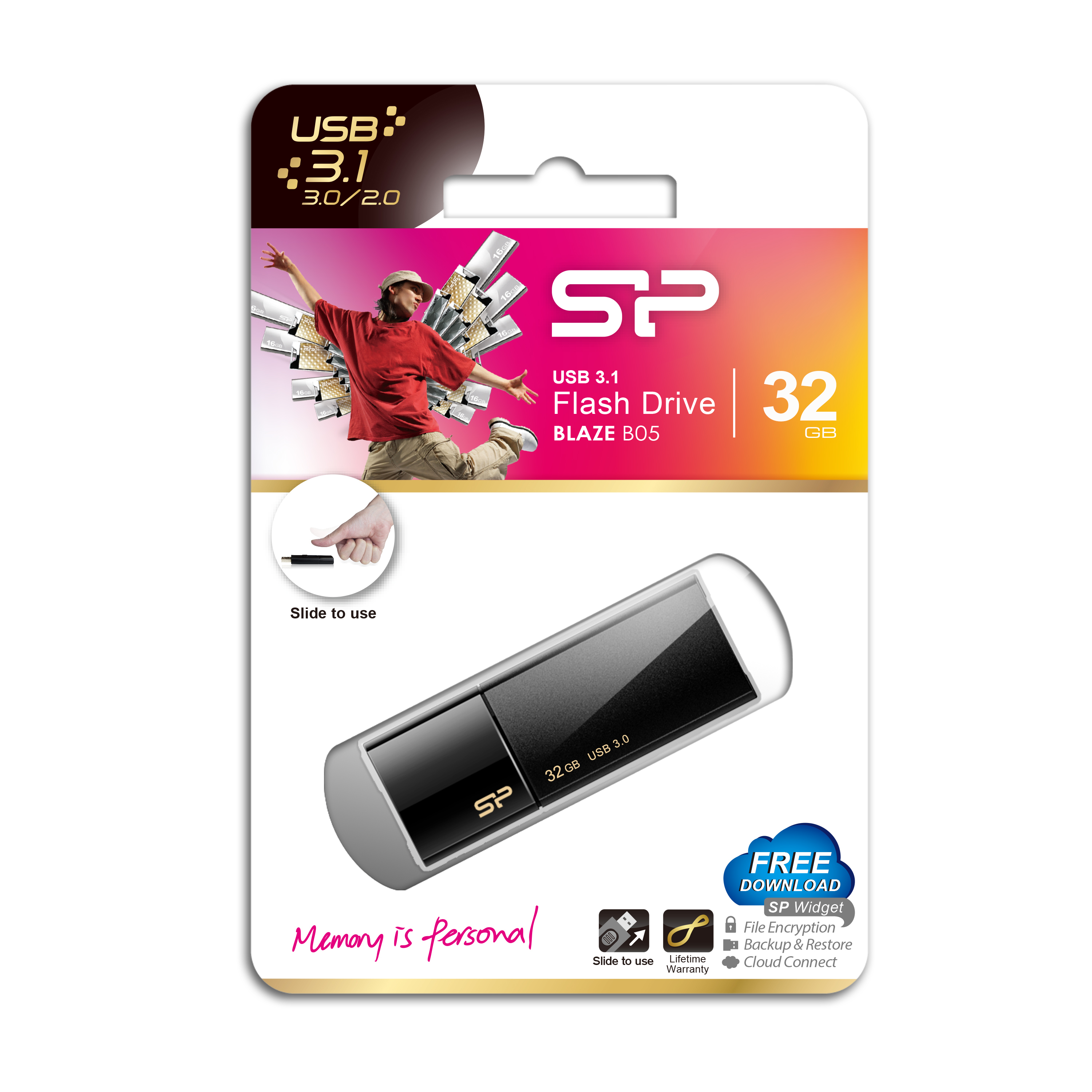 Silicon Power Blaze B05 - USB-Flash-Laufwerk, Ansicht 2