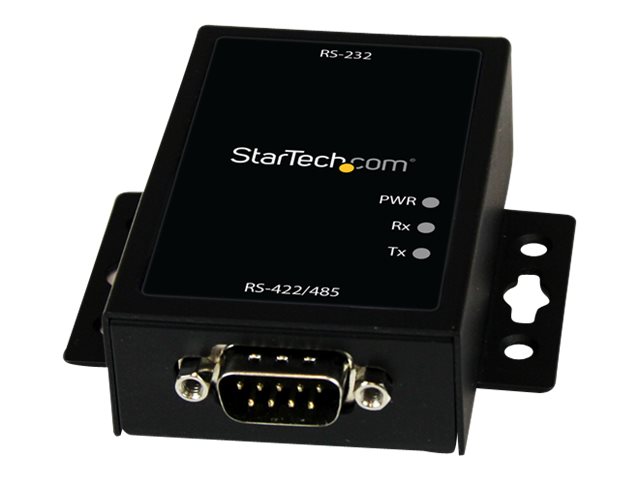 StarTech.com Industrieller Seriell RS232 auf RS422/485 Konverter mit ESD-Schutz - RS232 zu RS422/485 Adapter - Serieller Adapter - RS-232 - RS-422/485 x 1 - Schwarz