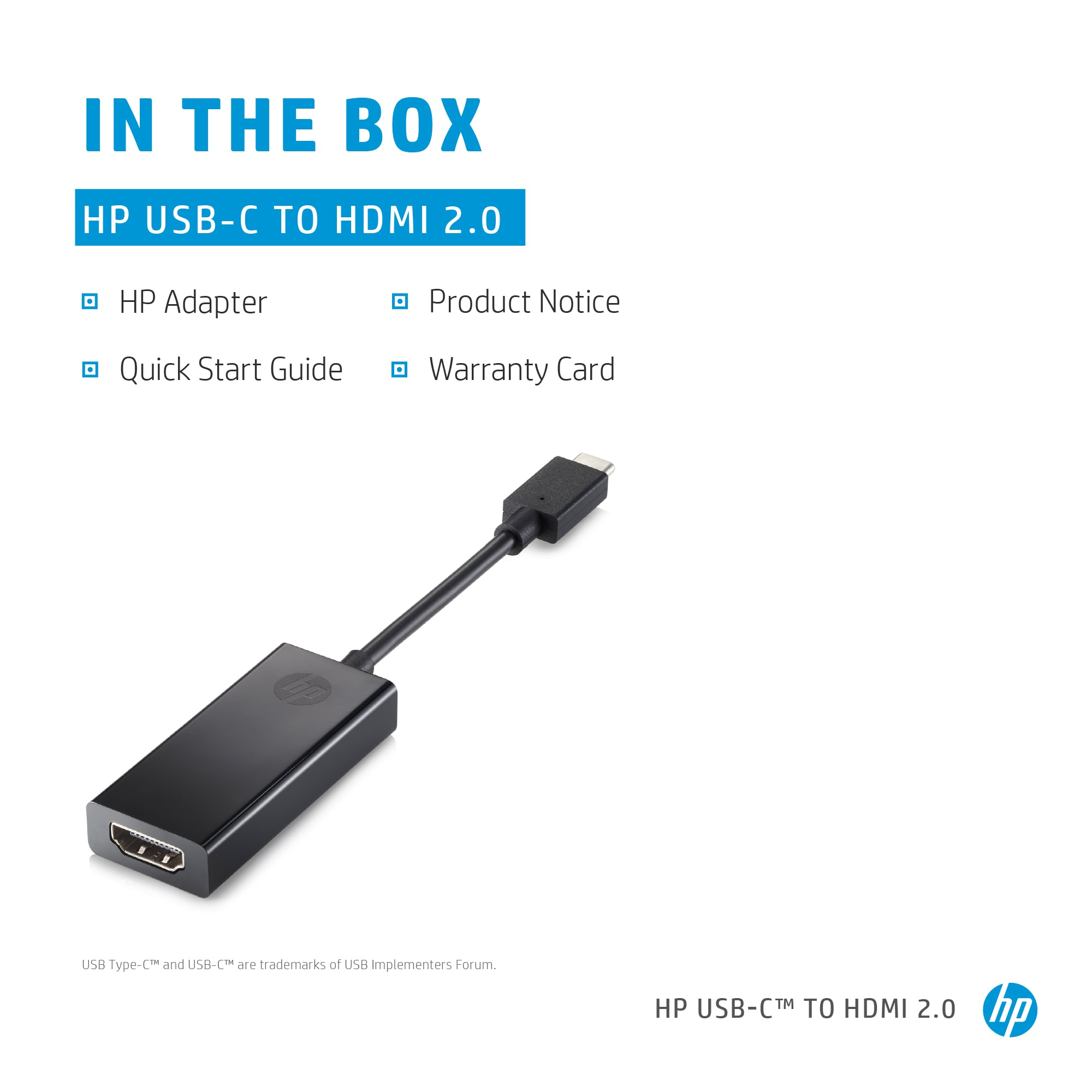 HP  Videoschnittstellen-Converter - USB-C (M), Ansicht 3