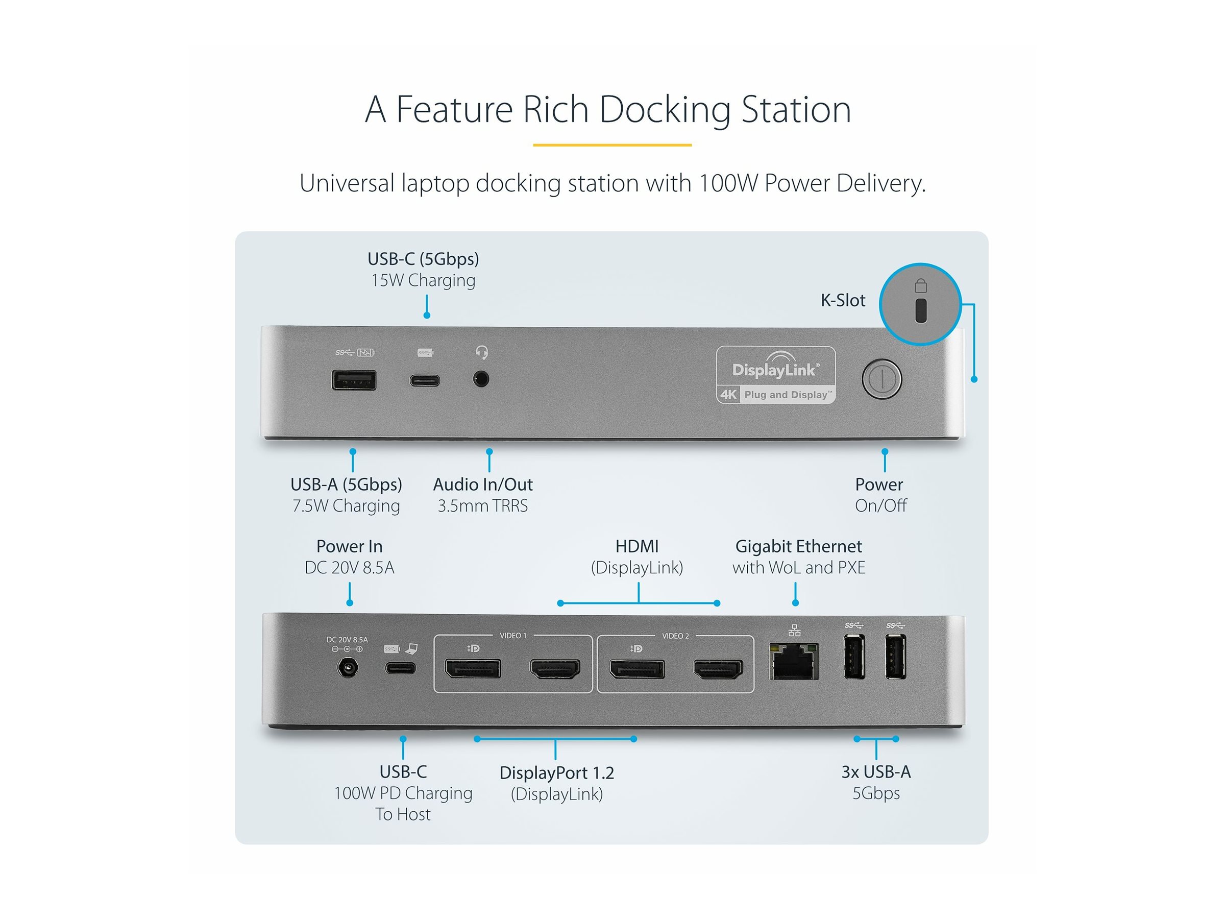 StarTech.com Universal Laptop Dockingstation