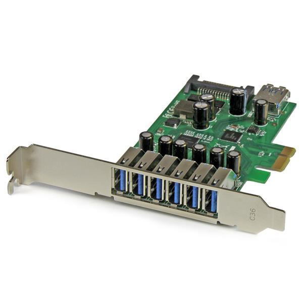 StarTech.com 7 Port PCI Express USB 3.0 Karte - PCIe USB 3.0 (Super Speed), Ansicht 2