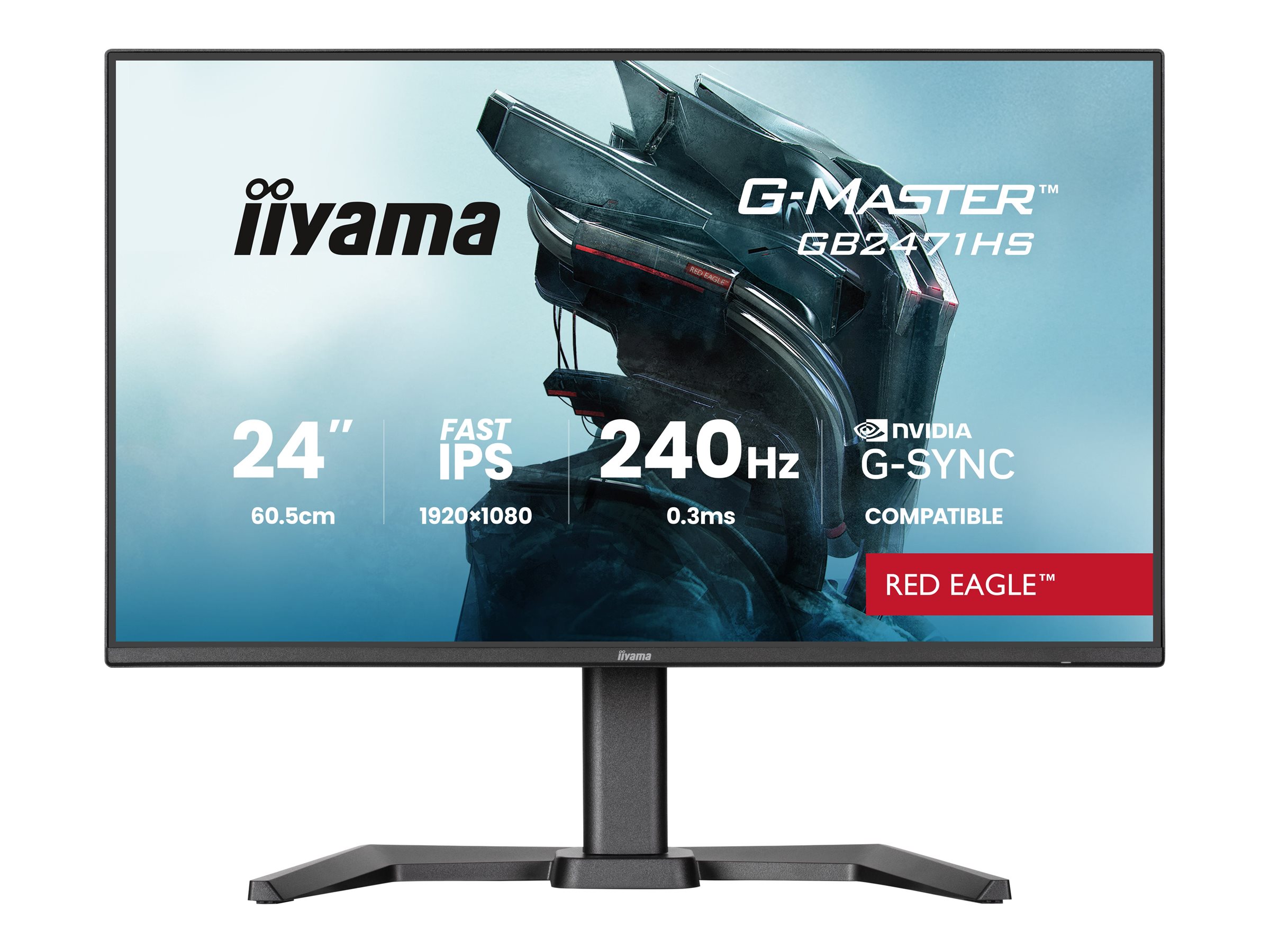 Iiyama G-MASTER Red Eagle GB2471HS-B1 - LED-Monitor - Gaming - 61 cm (24")