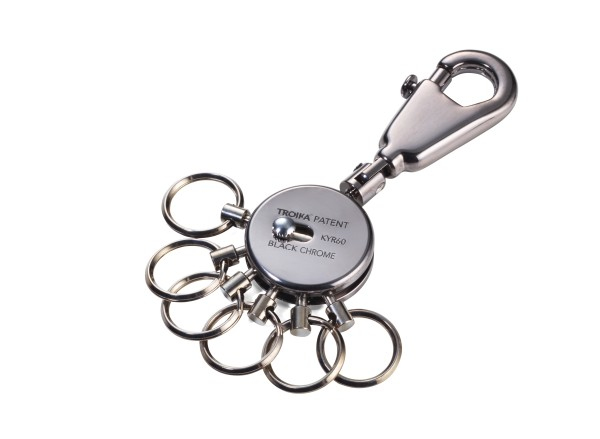 Troika KYR60-GM - Schlüsselanhänger - Schwarz - Chrom - 50 g, Ansicht 2