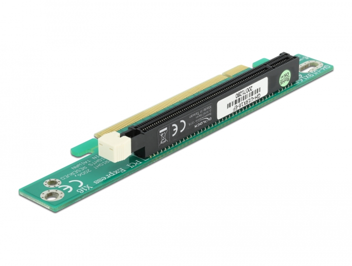 Delock Riser Karte PCI Express x16 > x16 90° links gewinkelt, Ansicht 2