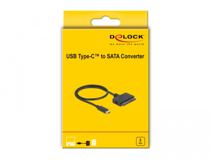 Delock Speicher-Controller - 2.5 (6.4 cm) - SATA 6Gb/s - USB 3.2 (Gen 2), Ansicht 2