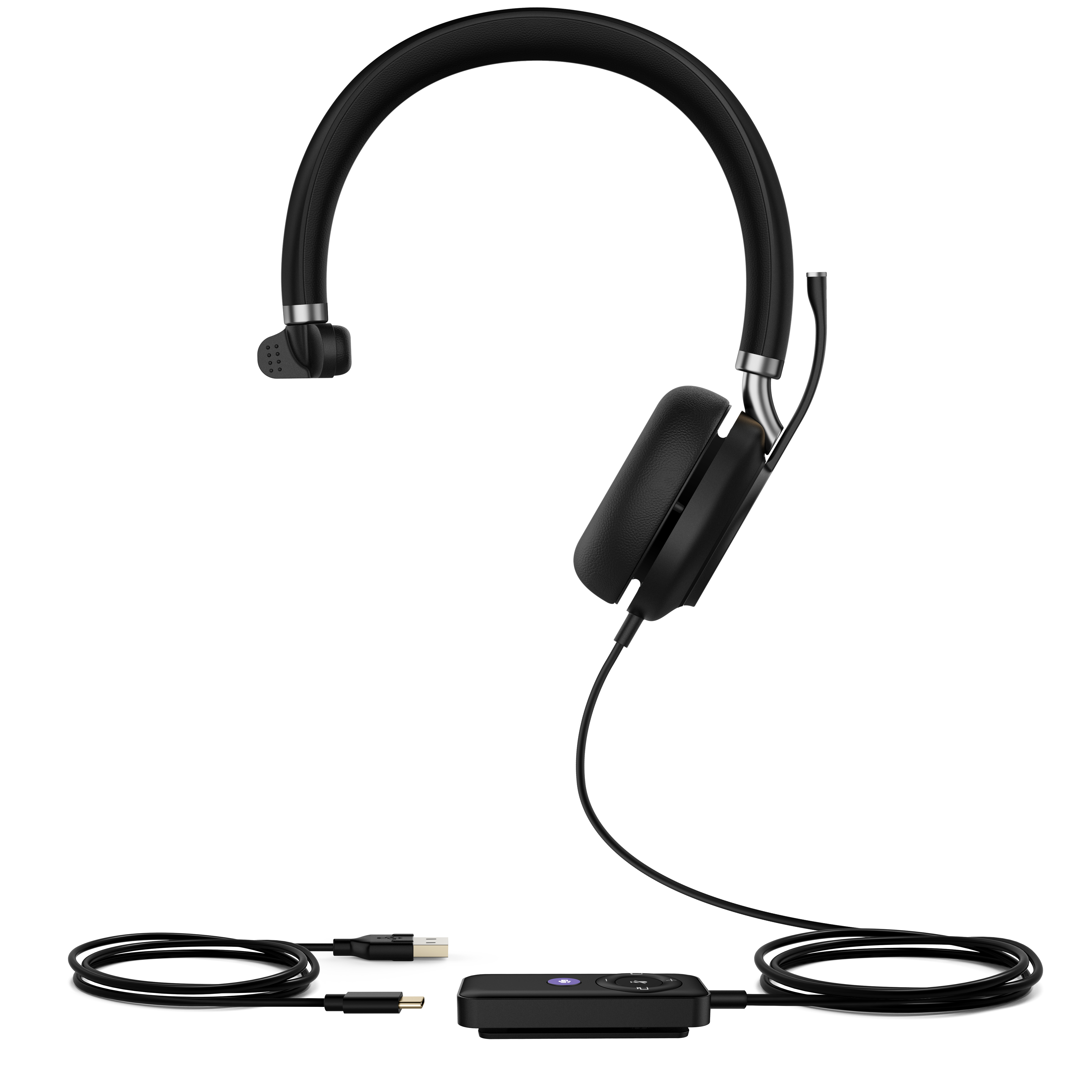 Yealink UH38 Mono Teams - Verkabelt & Kabellos - Büro/Callcenter - 20 - 20000 Hz - 110 g - Kopfhörer - Schwarz, Ansicht 2