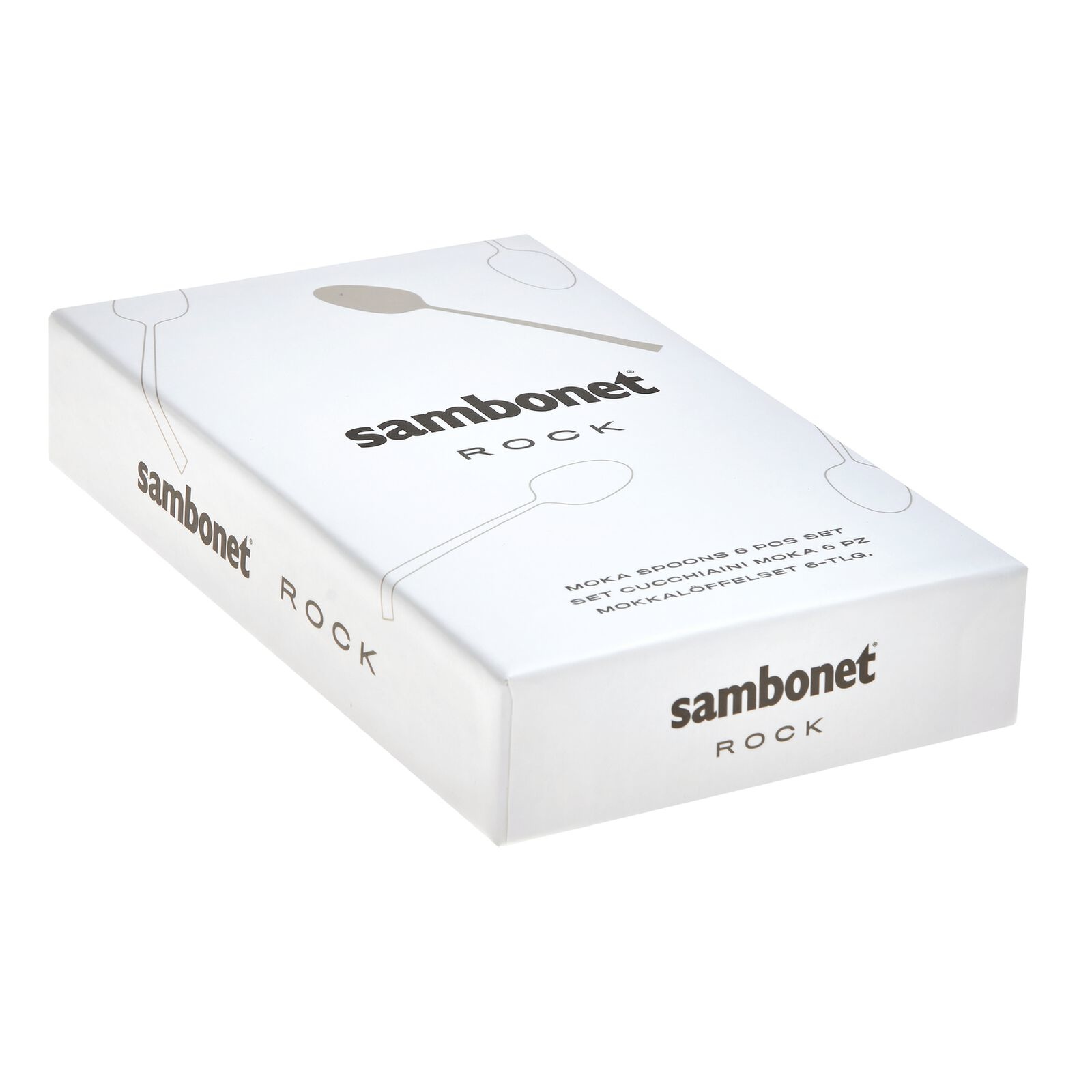 Sambonet Rock - Kaffeelöffel - Stahl (Packung mit 6), Ansicht 4
