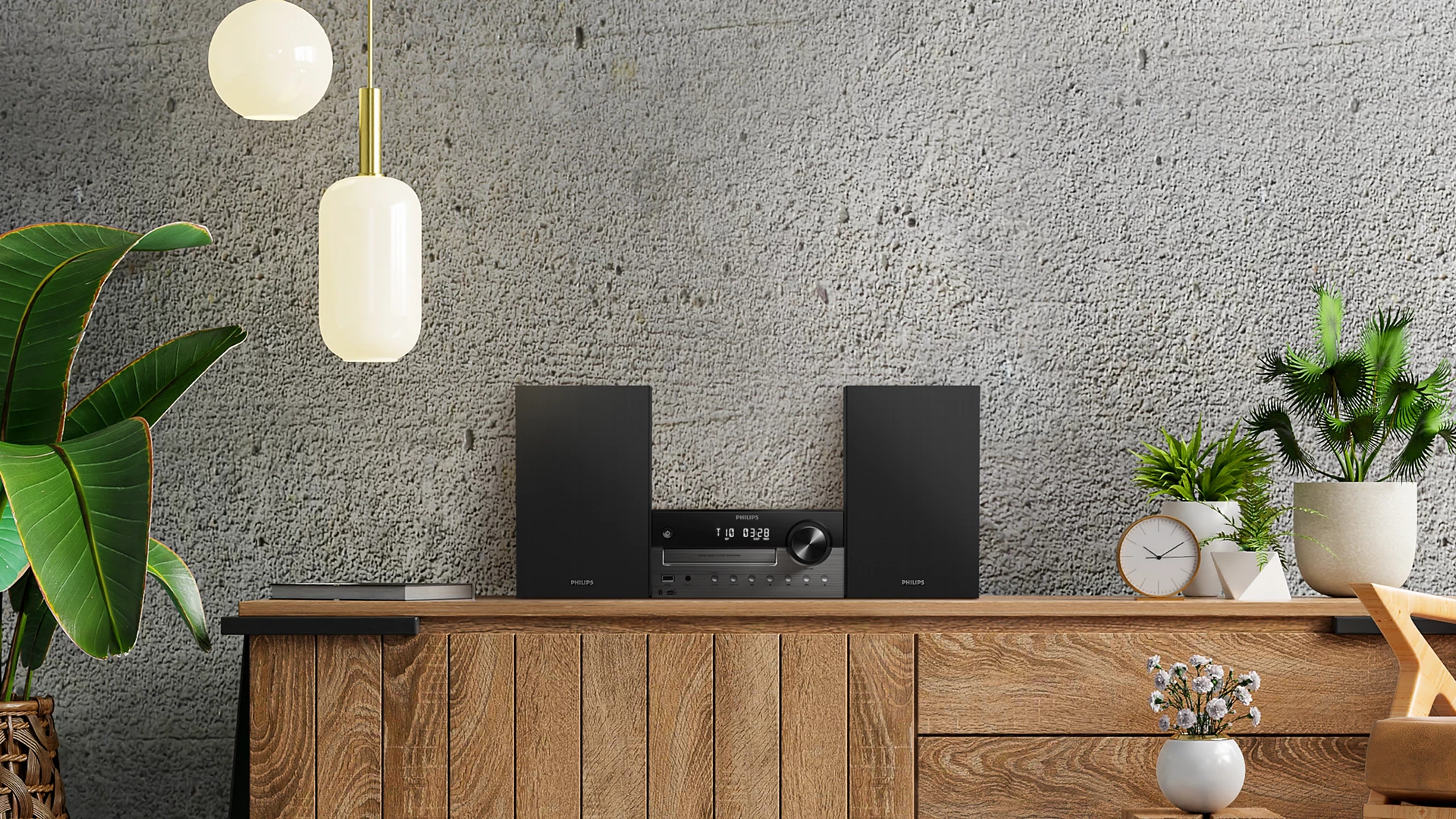 Philips TAM4505M2 - 2 Kanäle Heim-Audio-Mikrosystem DAB DAB+ FM - Lautsprecher - FLAC, Ansicht 3