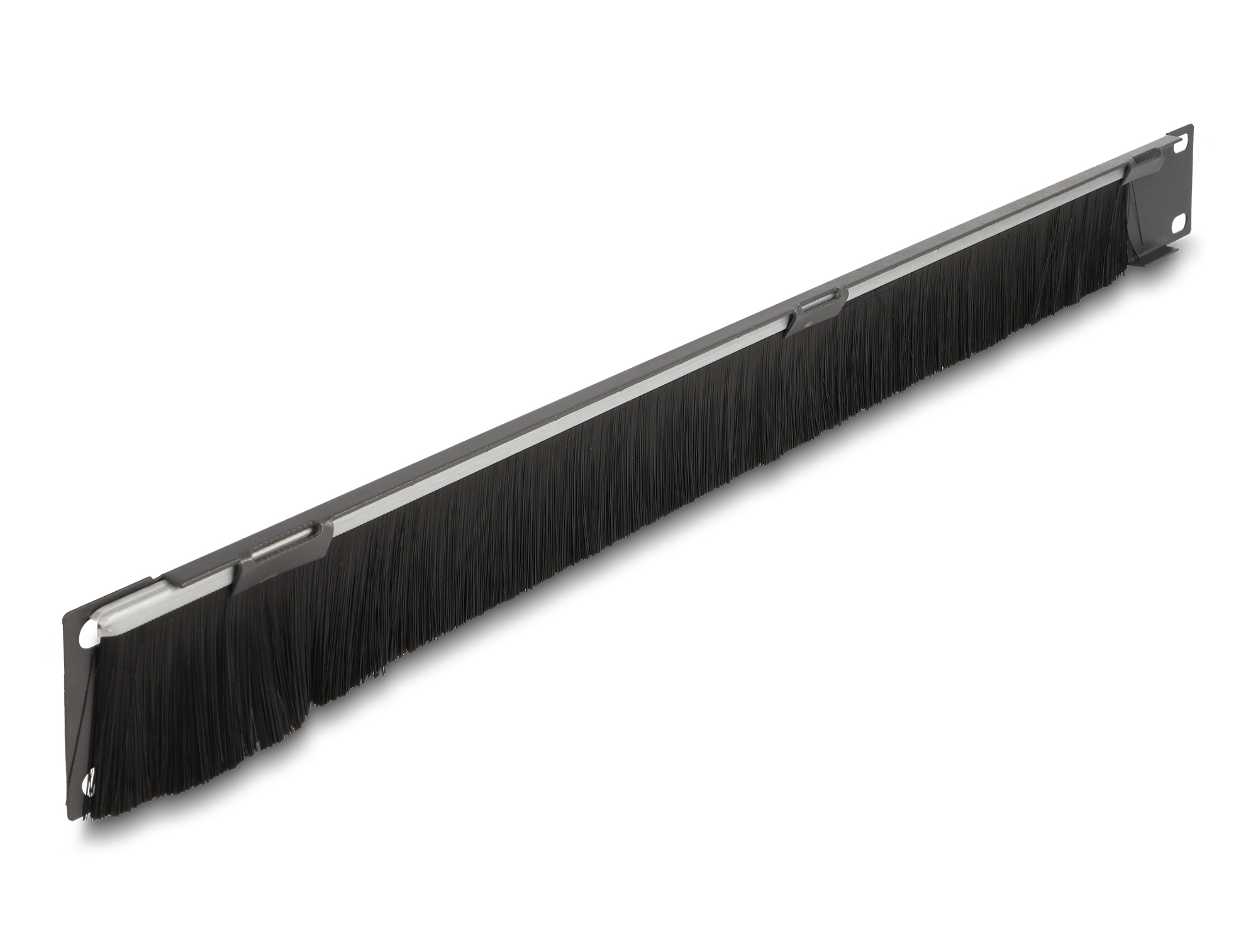 Delock 66750 - 19'' Bürstenleiste 1 HE dunkelgrau, Ansicht 2