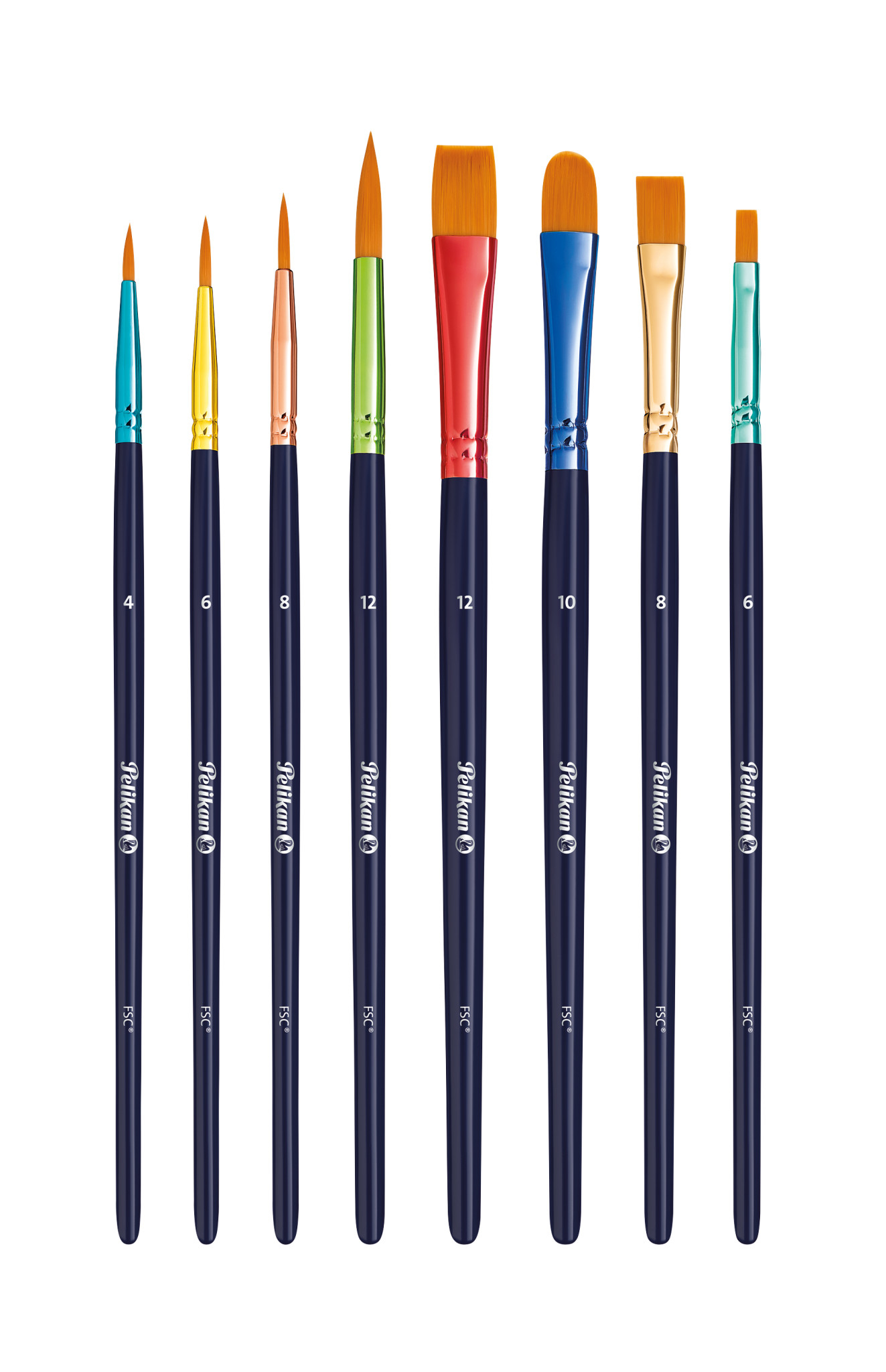 Pelikan 701181 - Bürstenset - Sortiert - Synthetisch, Ansicht 4