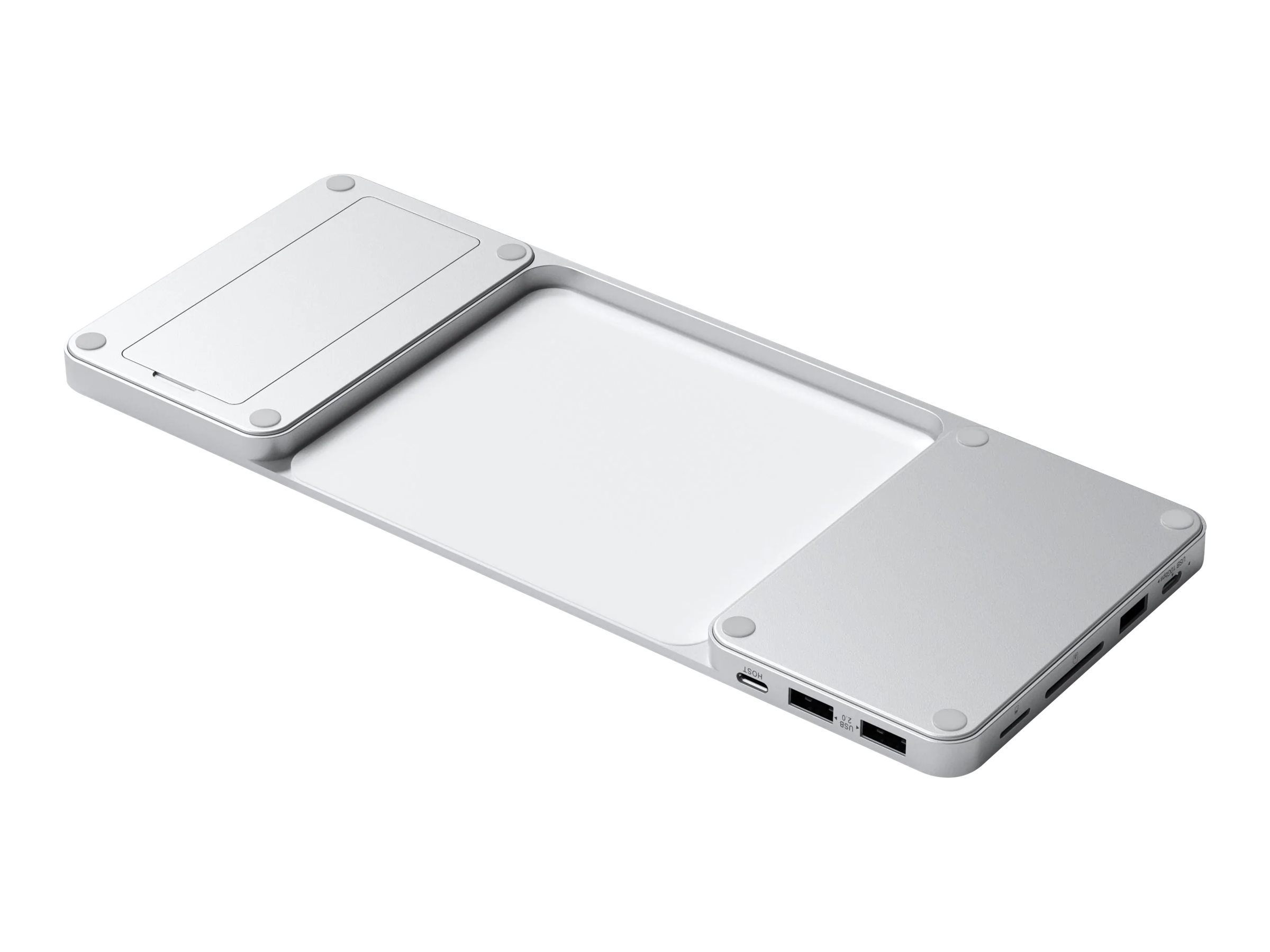 Satechi ST-UCISDS - Kabelgebunden - USB 3.2 Gen 2 (3.1 Gen 2) Type-C - Silber - MicroSD (TransFlash) - SD - NVMe - SATA, Ansicht 3