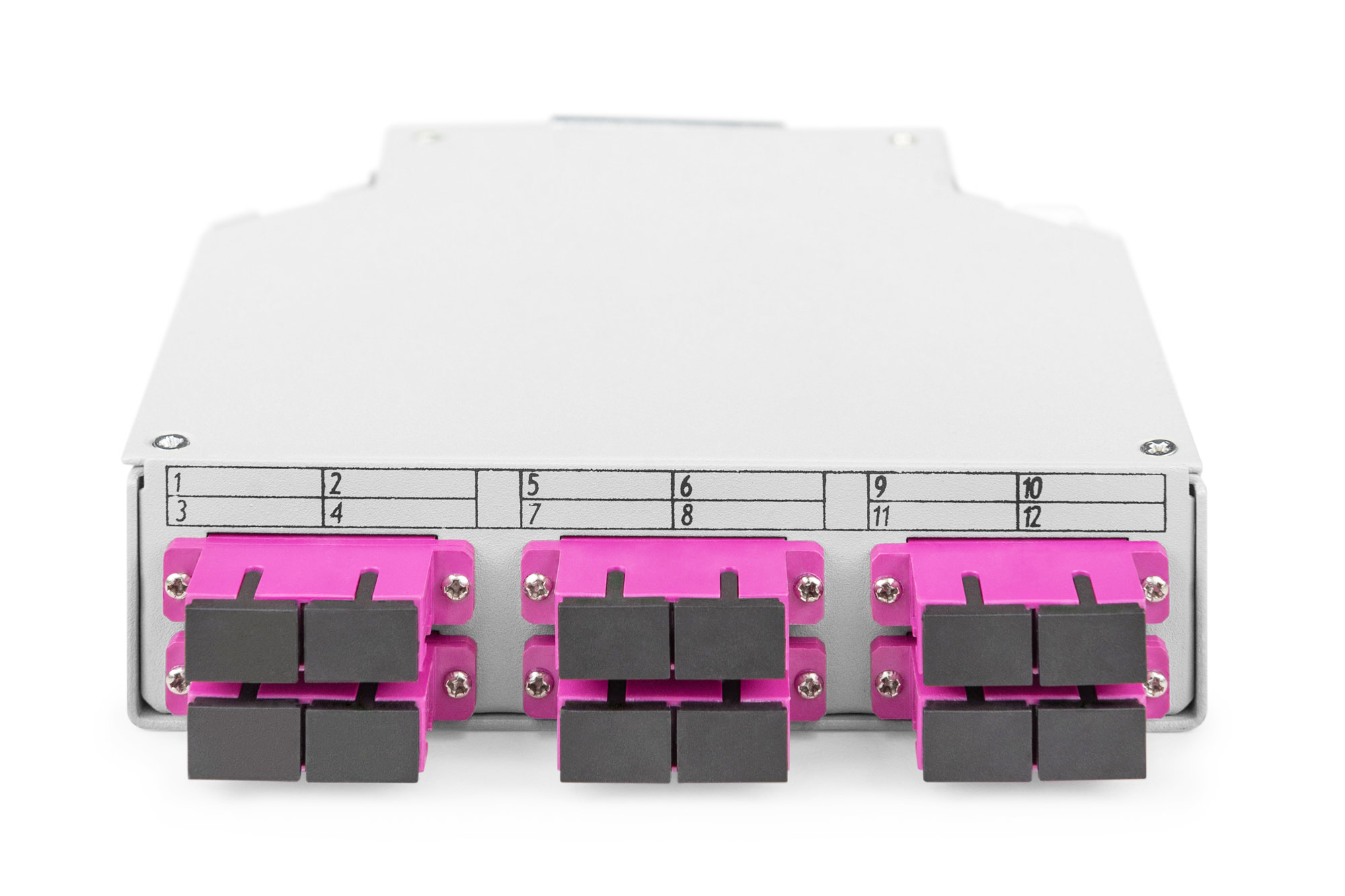DIGITUS LWL-Hutschienenbox, MM-OM4, bestückt, mit SC-Adapter und Pigtail, Ansicht 3