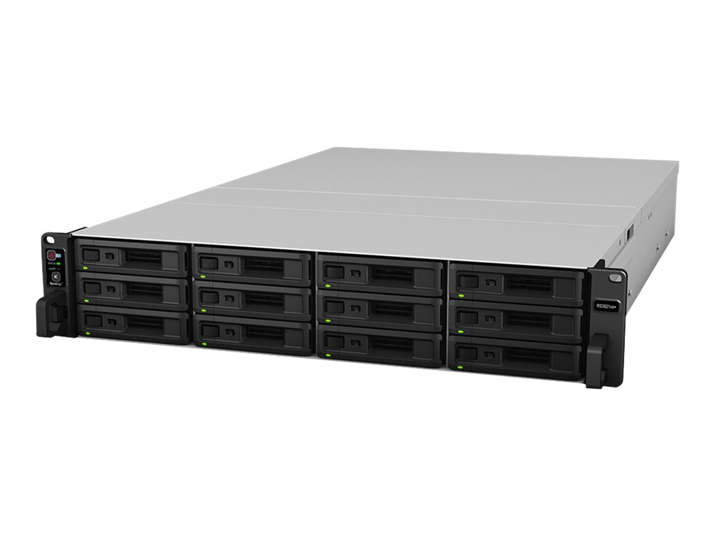 Synology RackStation RS3621xs+ - NAS-Server - 12 Schächte (K/RS3621XS+ + 12X HAT5300-12T)