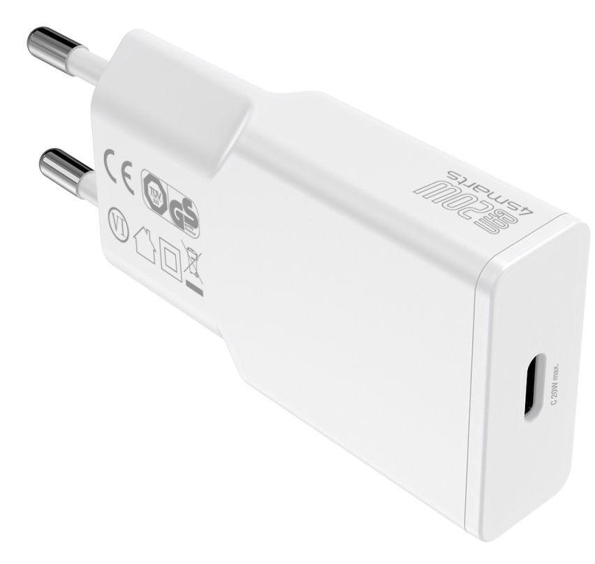 4smarts Netzladegerät PDPlug Slim GaN 1C+ USB-C auf Lightning 1.5m weiß - 20.000 W, Ansicht 4