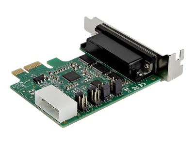 StarTech.com Startech 4 Port Serielle PCI Express RS232 Adapter Karte - PCIe Serielle Host Controller Karte - PCIe zu Seriell DB9 - 16950 UART - Niedrig Profil Erweiterungskarte - Windows & Linux (PEX4S953LP)