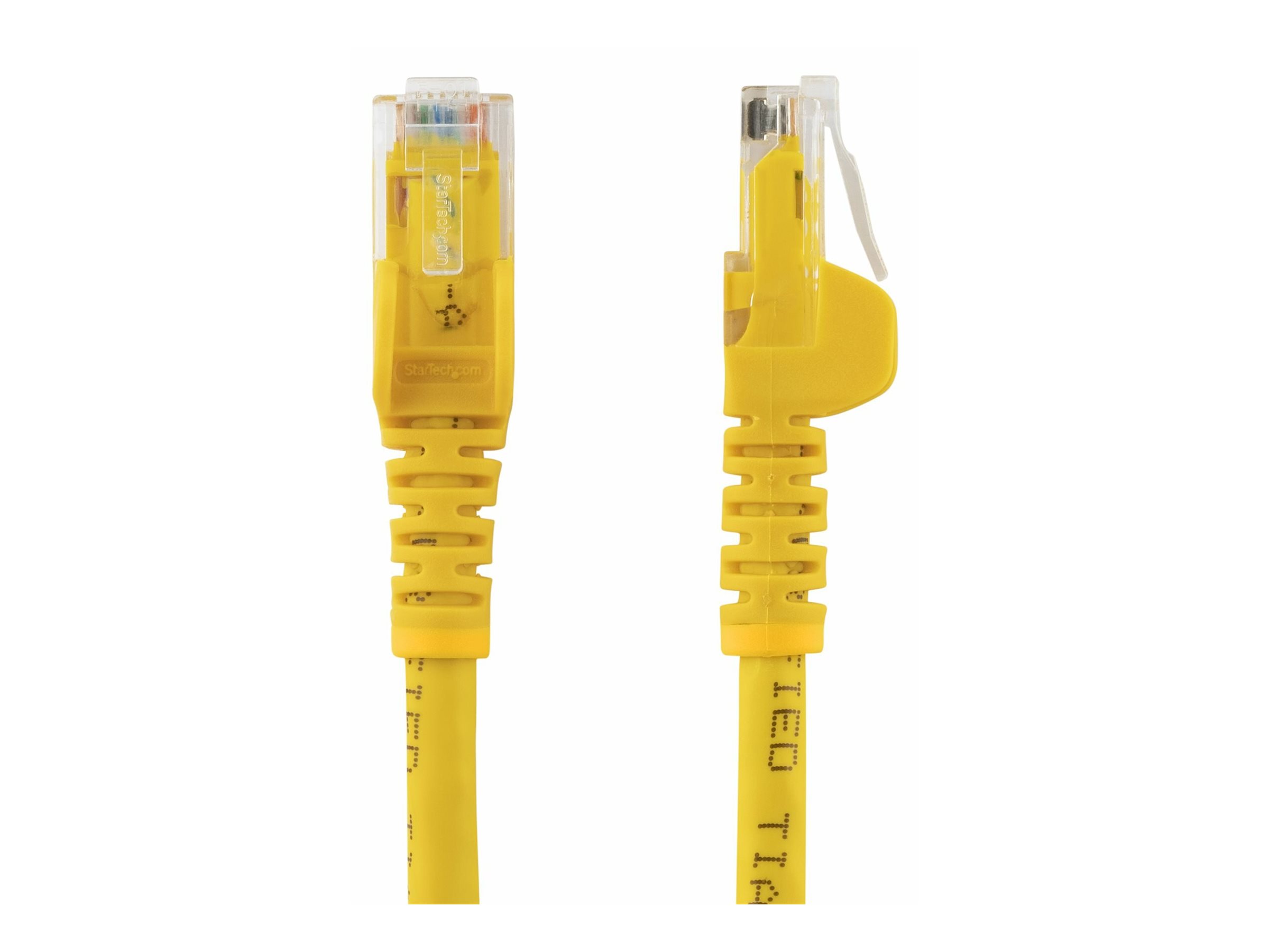 StarTech.com Startech 10m CAT6 Ethernet Cable, 10 Gigabit Snagless RJ45 650MHz 100W PoE Patch Cord, CAT 6 10GbE UTP Network Cable w/Strain Relief, Yellow, Wiring is UL Certified/TIA - Category 6 - 24AWG (N6PATC10MYL)