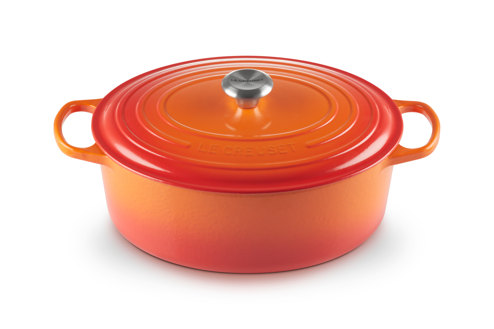 Le Creuset Signature - 7,5 l - Oval - Orange - Eisenguss - Emaille - Orange, Ansicht 2