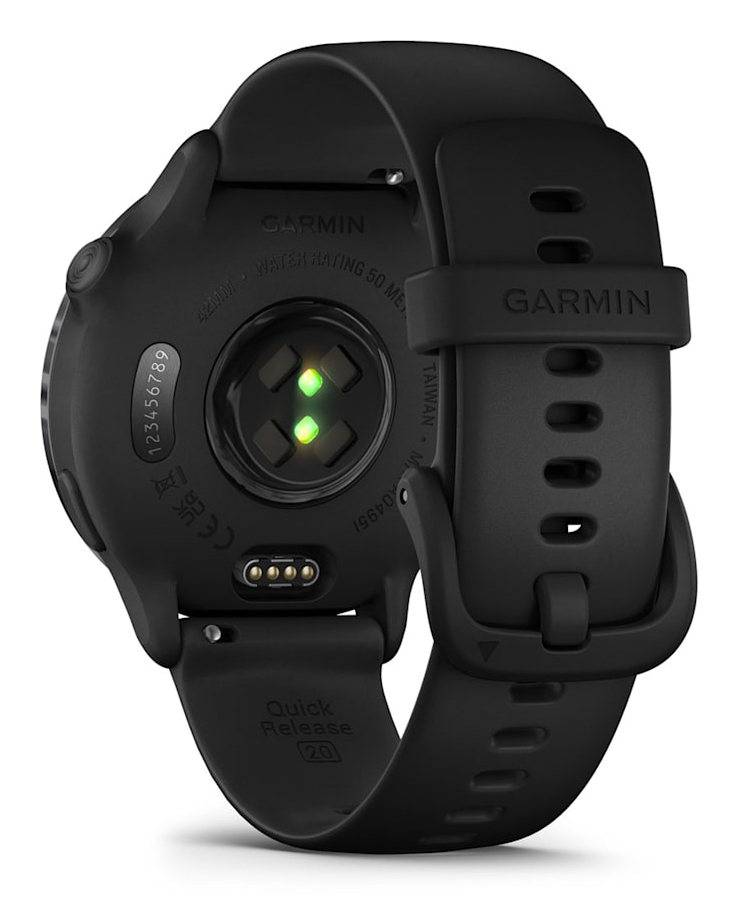Garmin vívoactive 6 - 42 mm - Schiefer - Silikon - schwarz - Handgelenkgröße: 125-190 mm - Anzeige 3.04 cm (1.2), Ansicht 4