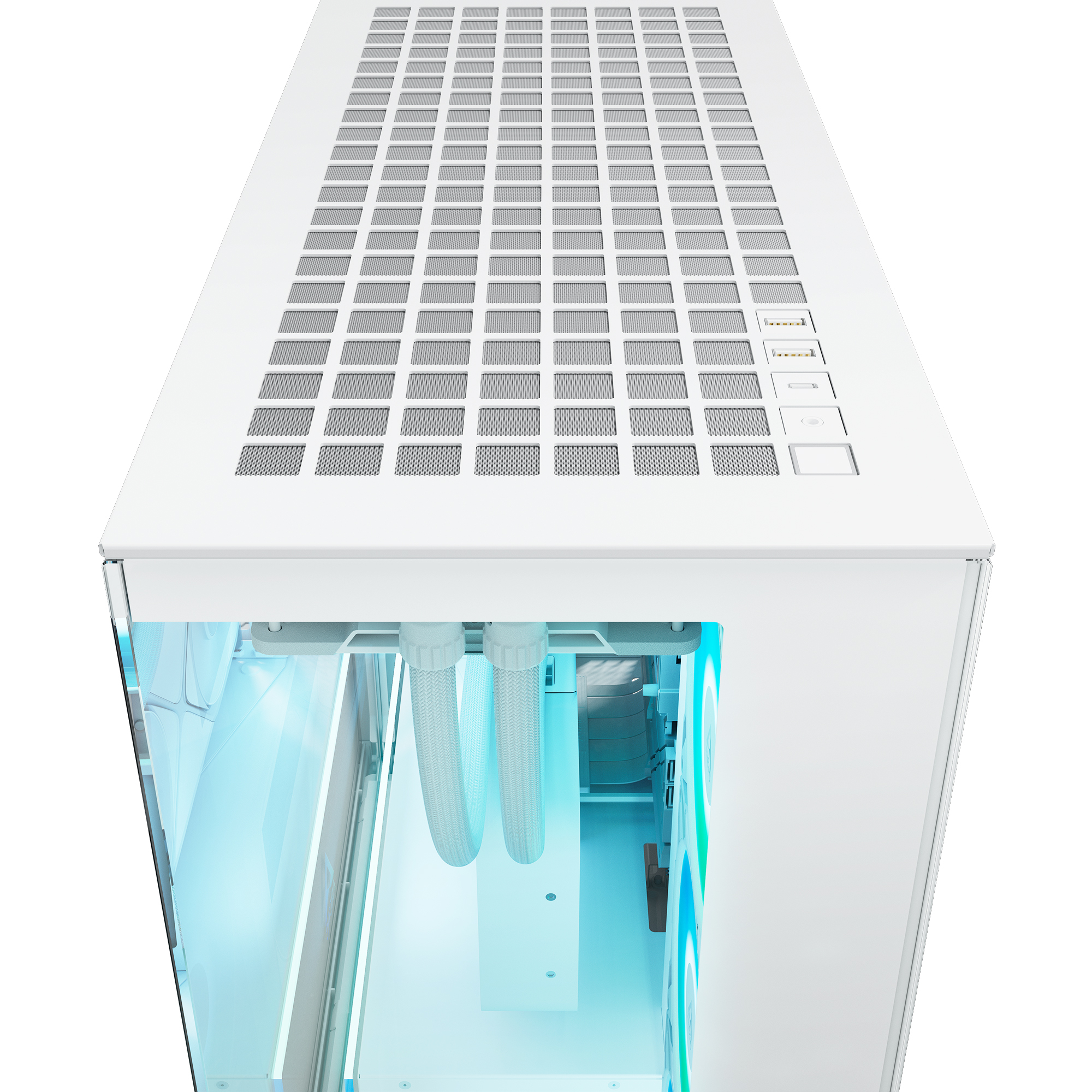 Arctic Geh Xtender White with GPU vertical mount - Midi/Minitower - ATX, Ansicht 3
