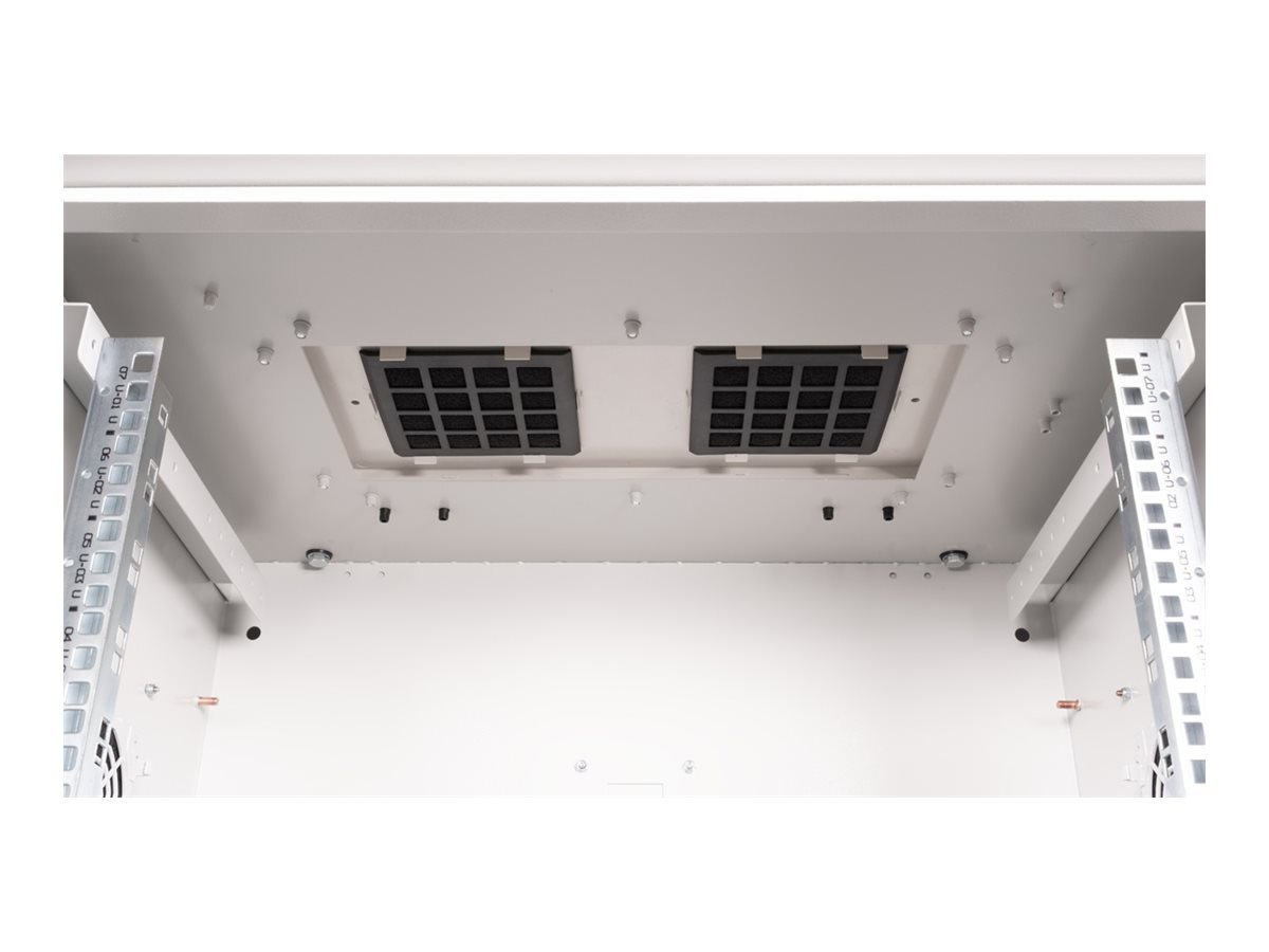 ROLINE 19 Zoll Wandgehäuse Pro 7 HE 600x450 BxT IP55 outdoor grau, Ansicht 4