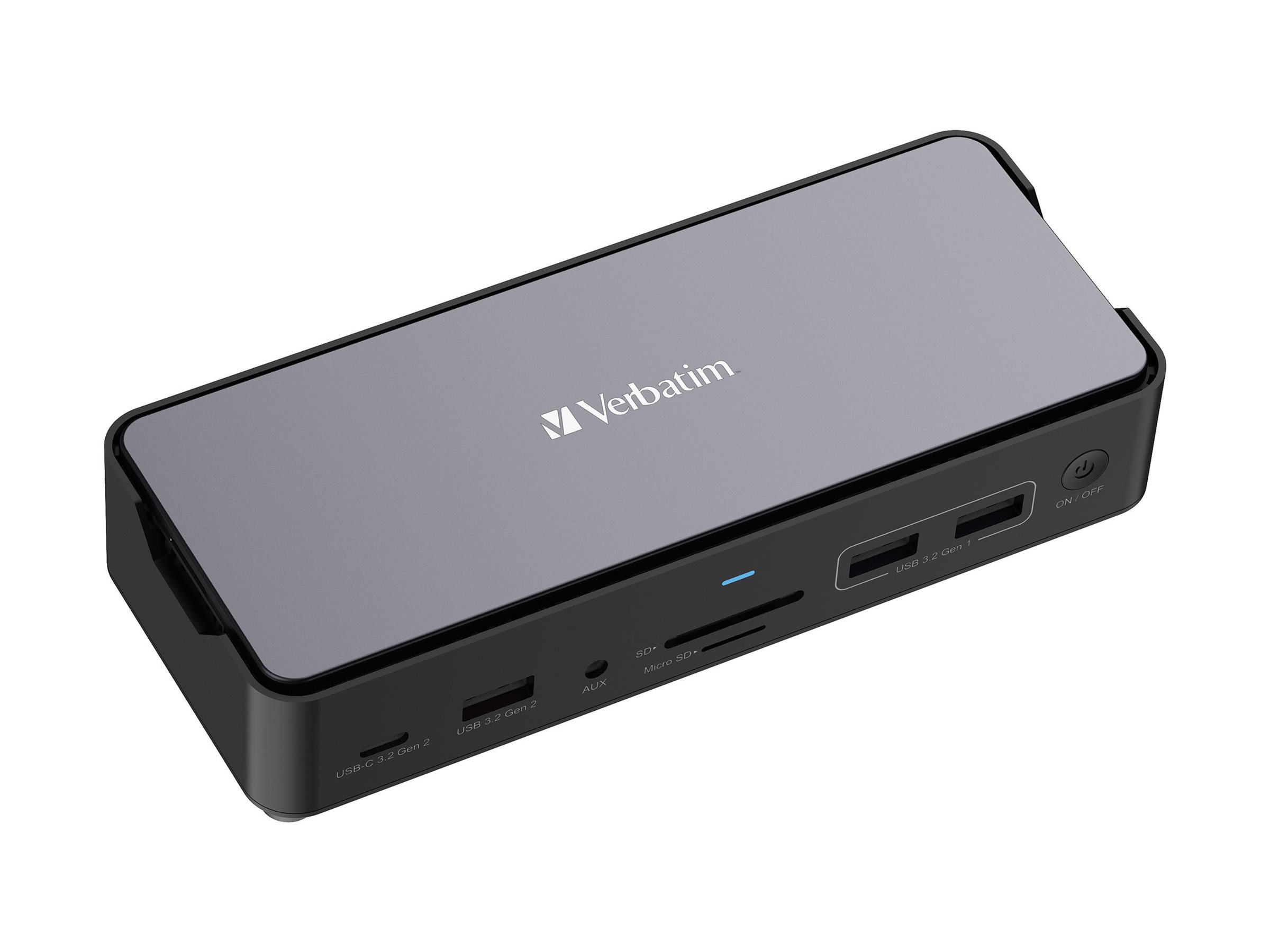 Verbatim USB-C Pro Dockingstation CDS-15S mit HDMI/4K/USB-A/USB-C/SSD Slot/SD, Ansicht 3
