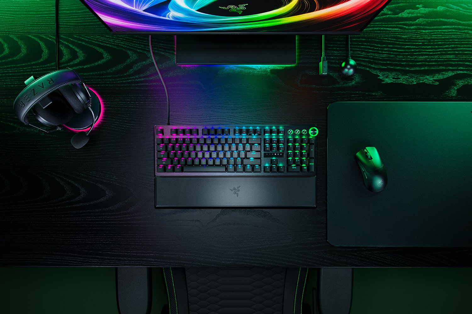 Razer Huntsman V3 Pro 8KHz - Tastatur - TL: Deutsch, QWERTZ, Ansicht 4
