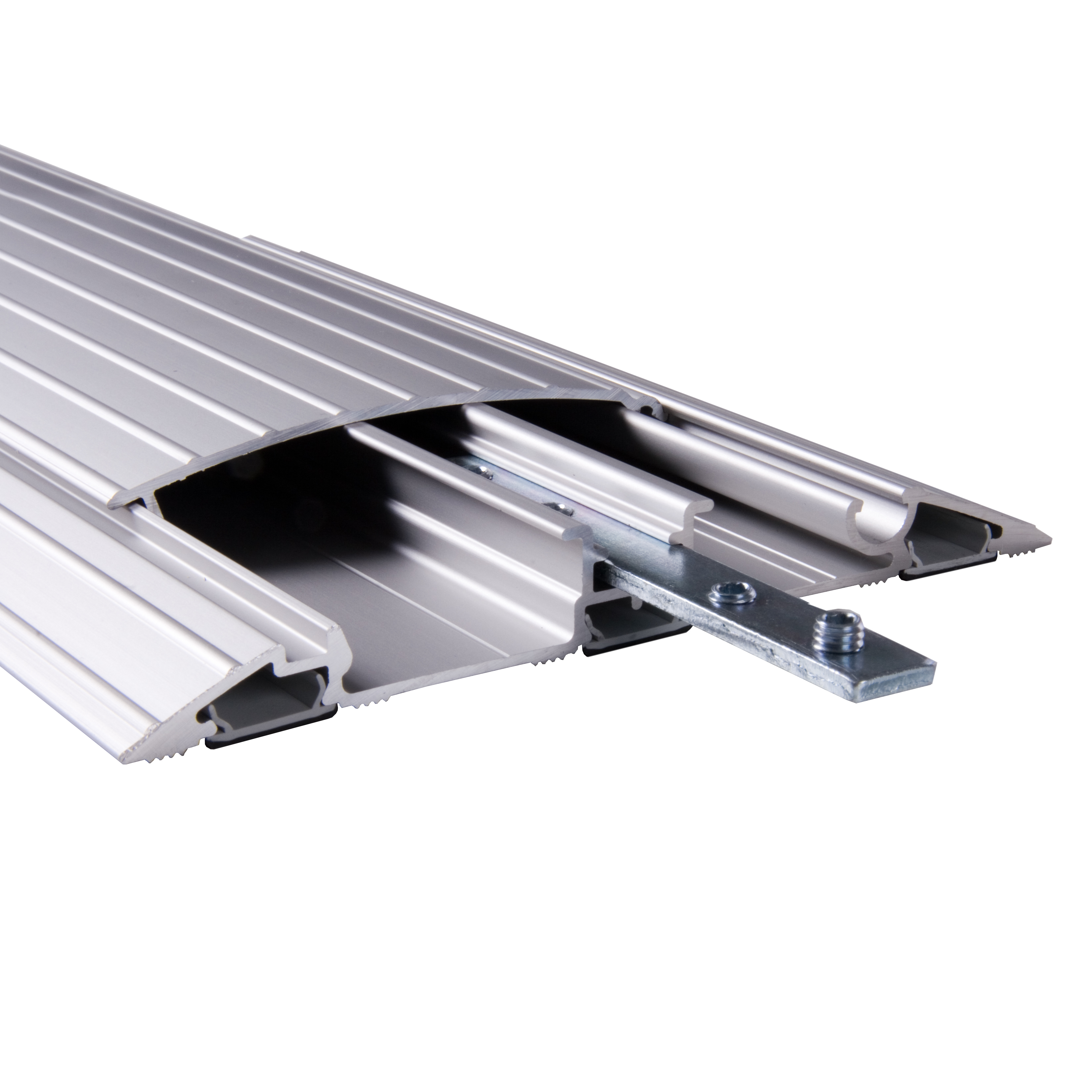 Dataflex Kabel-Floor-Guard - Silber - Addit Kabelschutz 118 cm - gerade 452, Ansicht 4