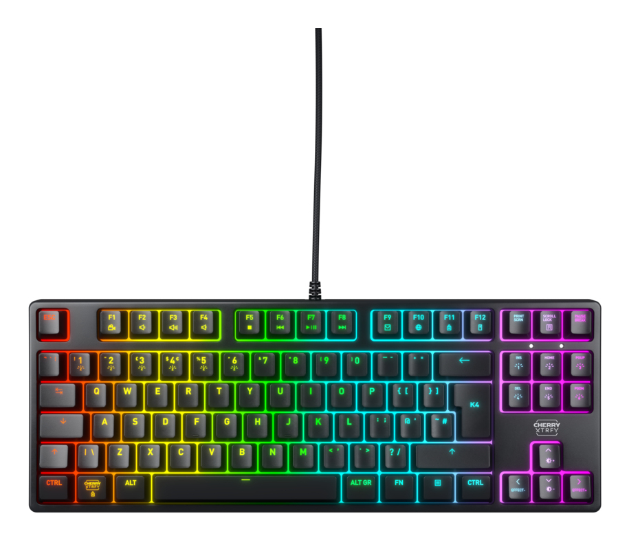 Xtrfy CHERRY XTRFY K4V2 - Tastatur - mechanisch, Gaming, RGB - TL: UK, QWERTY, Ansicht 2
