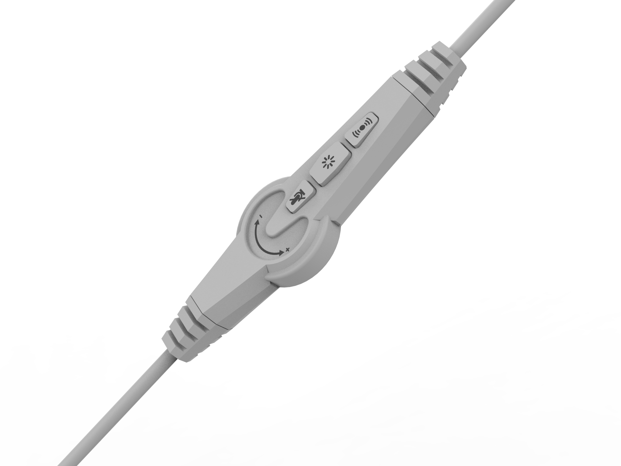 INCA IGK-X8Y - Kabelgebunden - 20 - 20000 Hz - Gaming - 320 g - Kopfhörer - Grau, Ansicht 2
